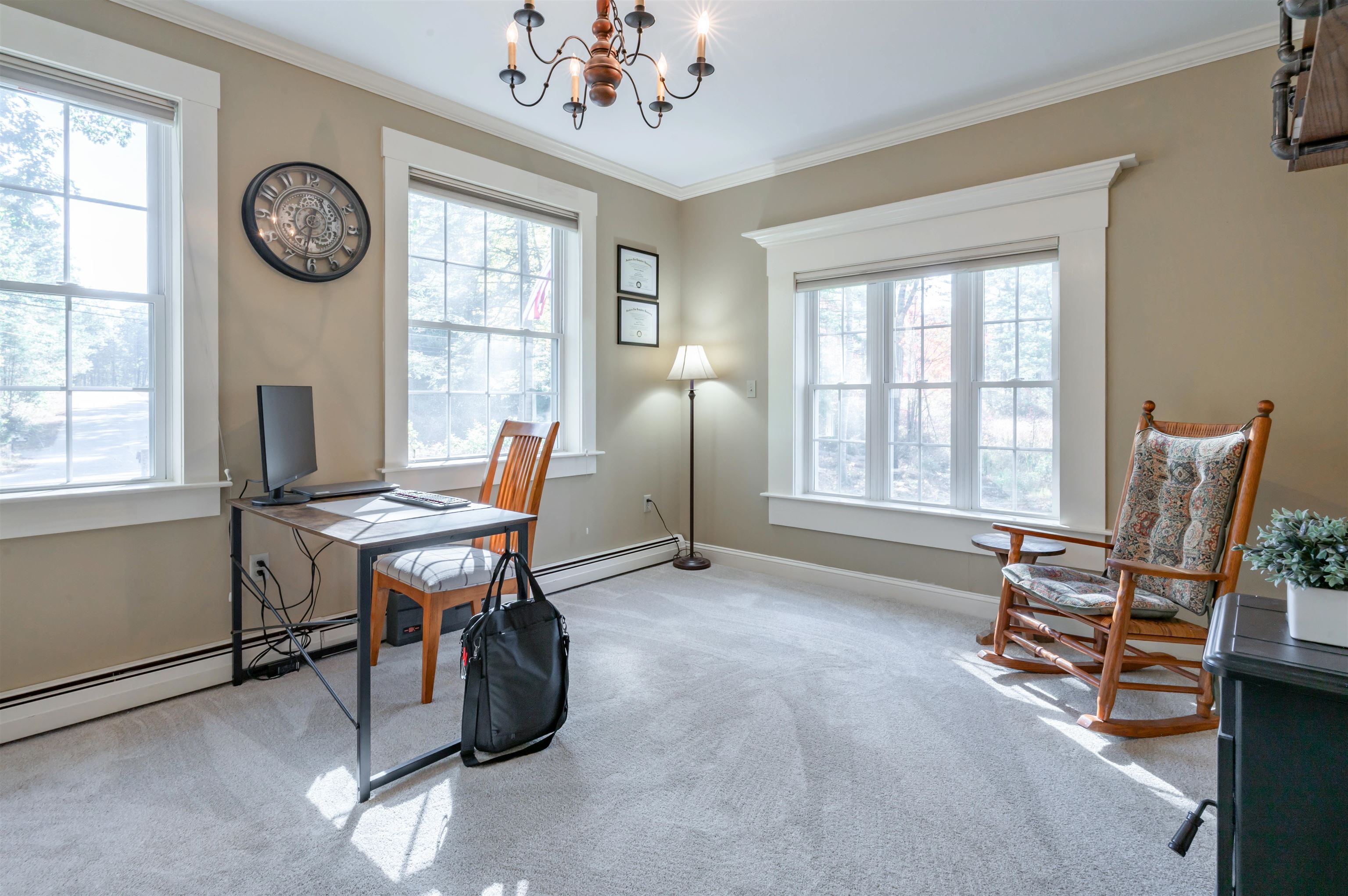 Front Parlor/Office/Playroom off of living room