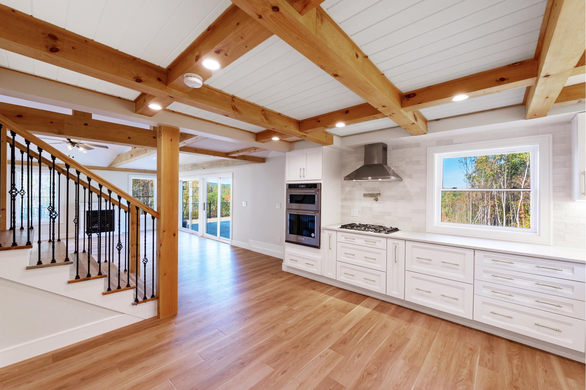 Open Concept - view from Kitchen to Family Room