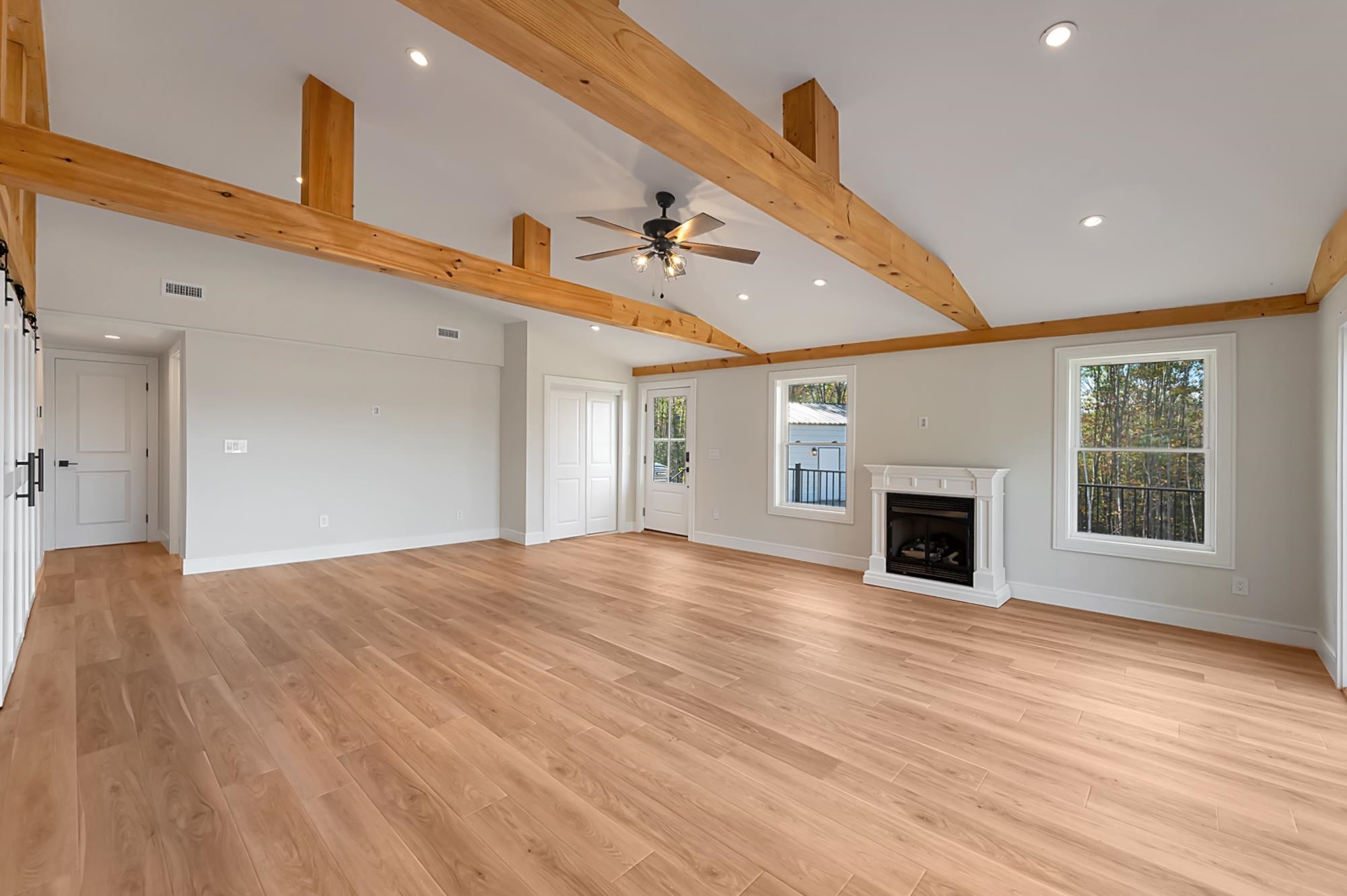 Gas Fireplace in Cozy Family Room