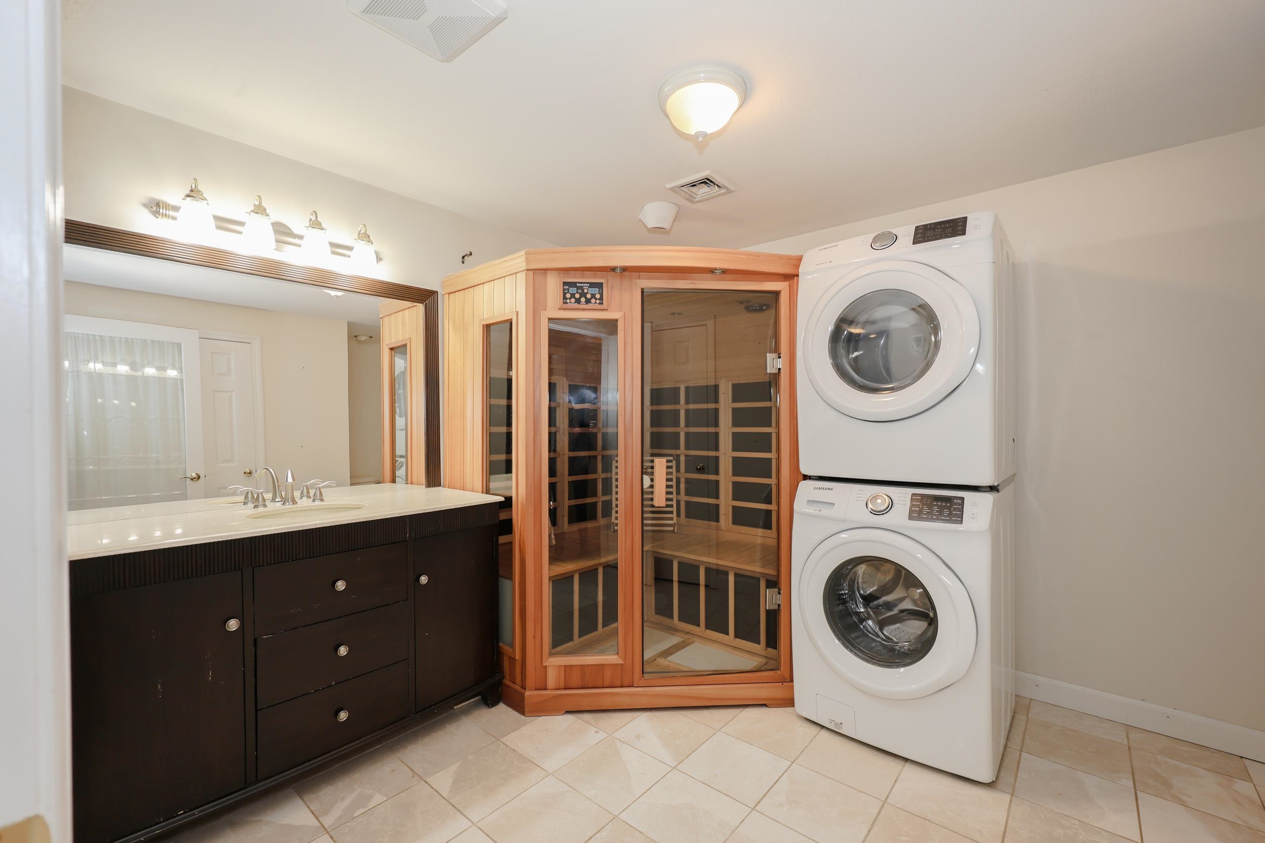 Primary Bathroom with a Sauna