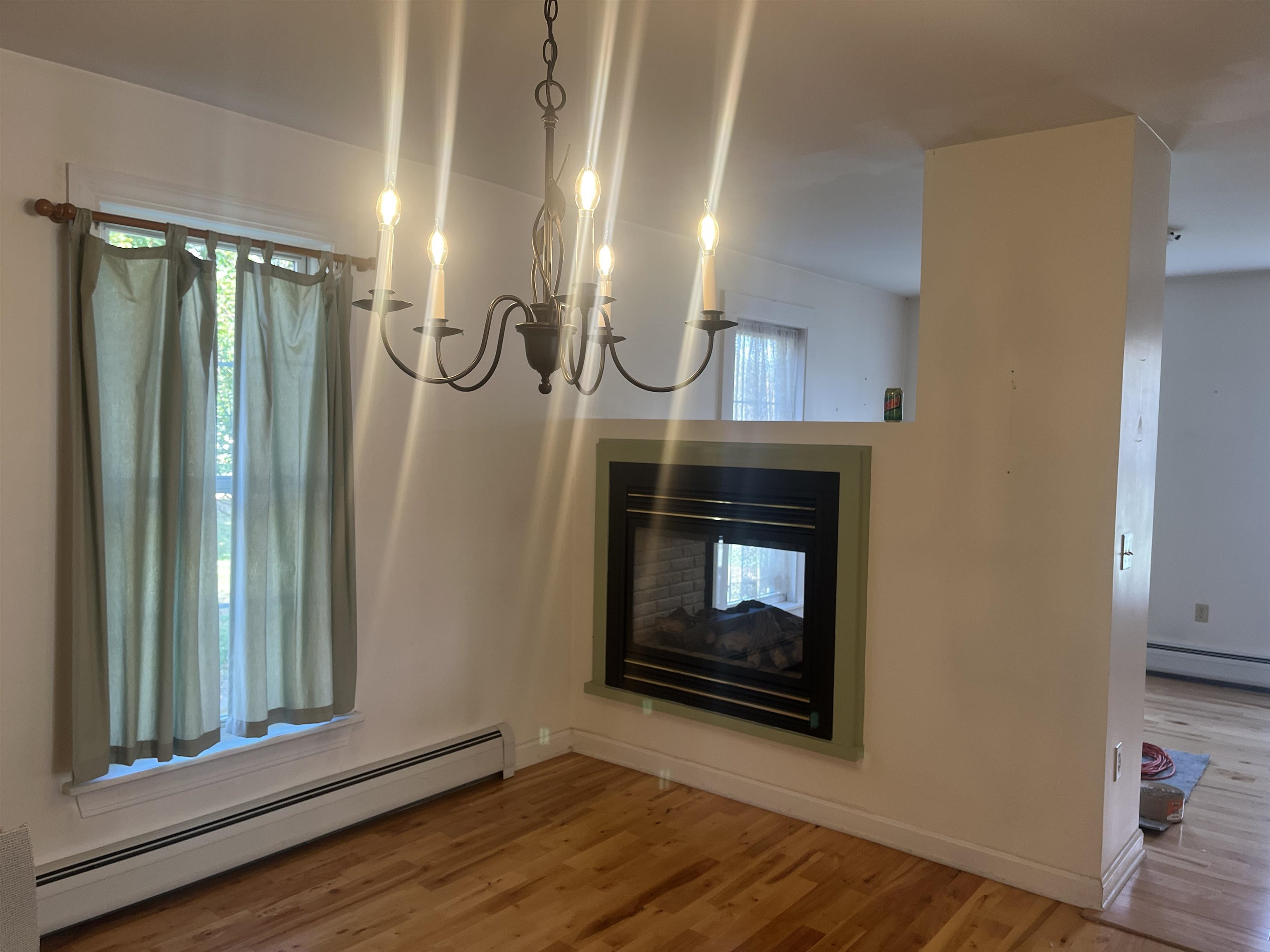 Two way fireplace