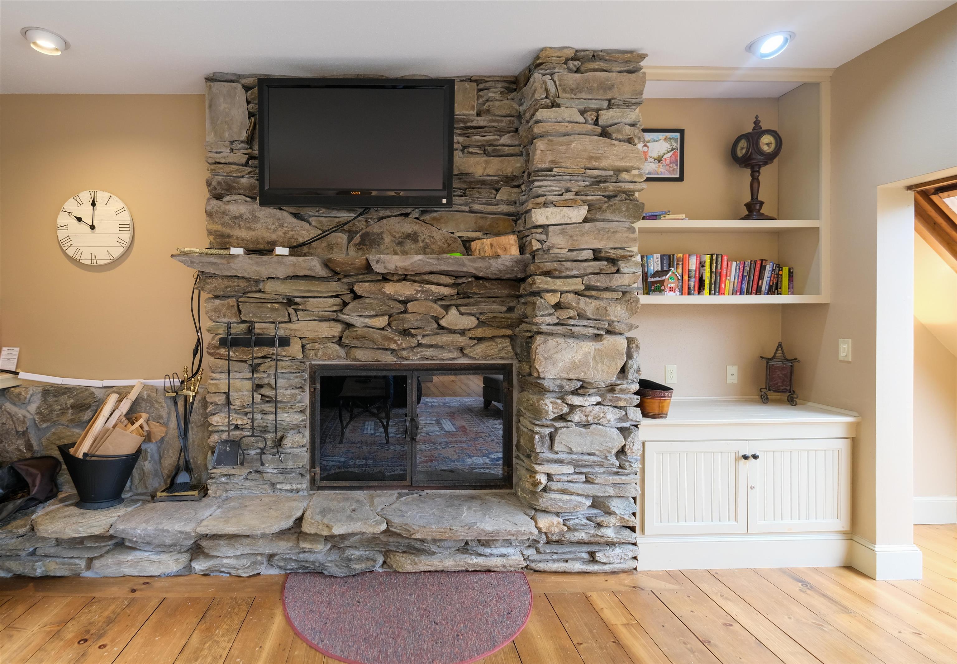 Gorgeous wood burning fireplace 24276163