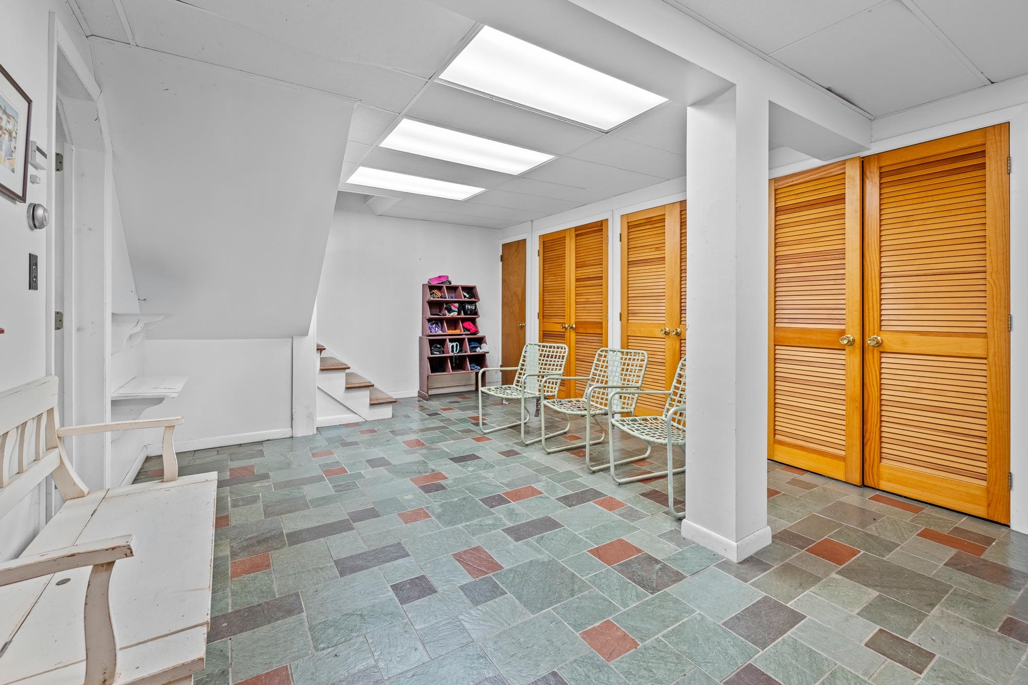 Huge mudroom with great storage
