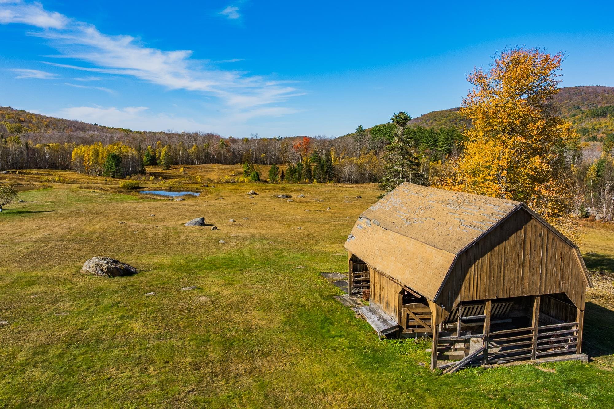 Barn and pasture