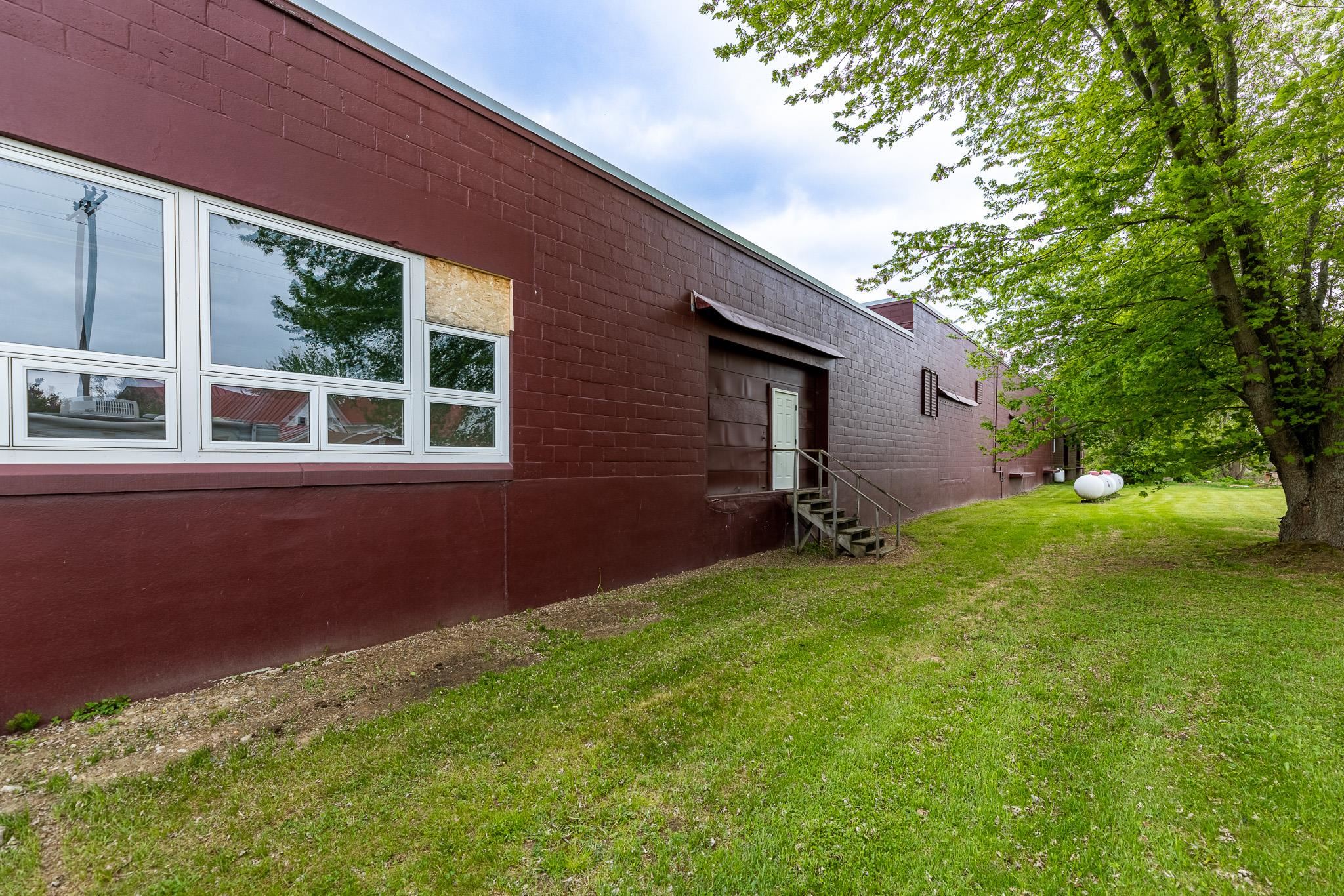 Former railroad siding area