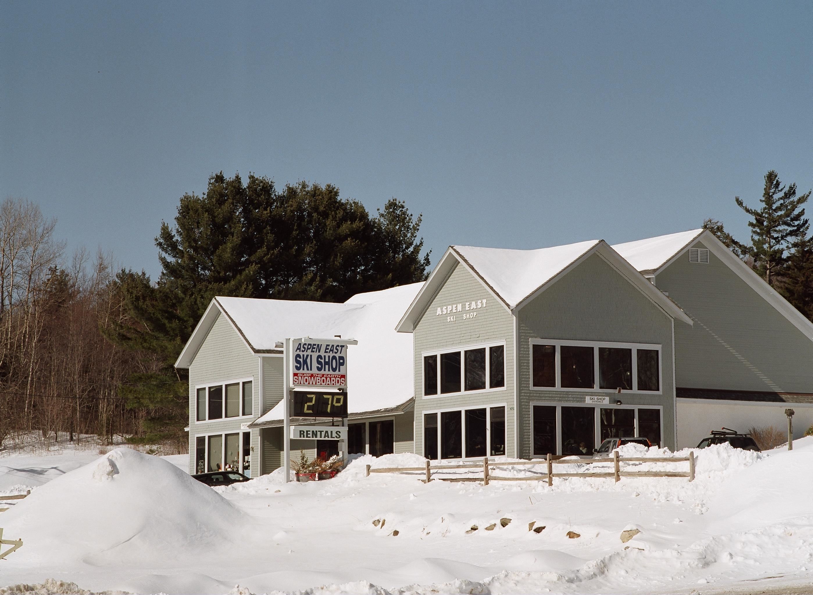 Building, Time & Temperature Sign