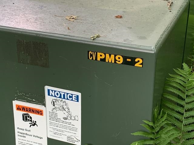 Underground electric power is along property edge