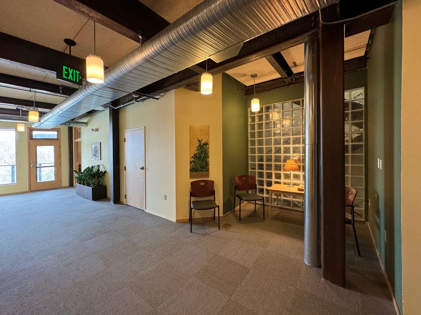 Main entryway with cozy nook