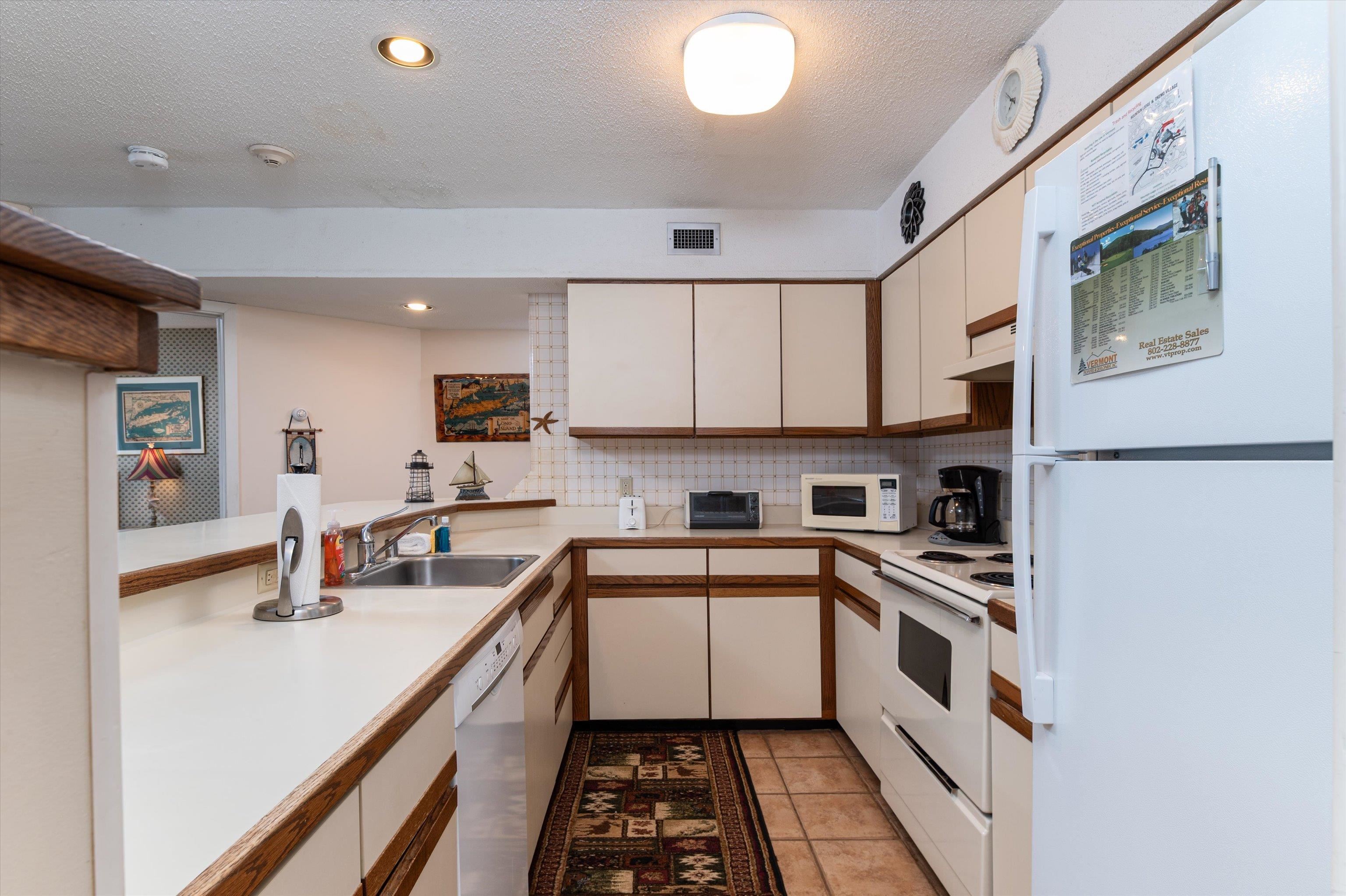 Additional square footage allows for larger kitchen 22769445