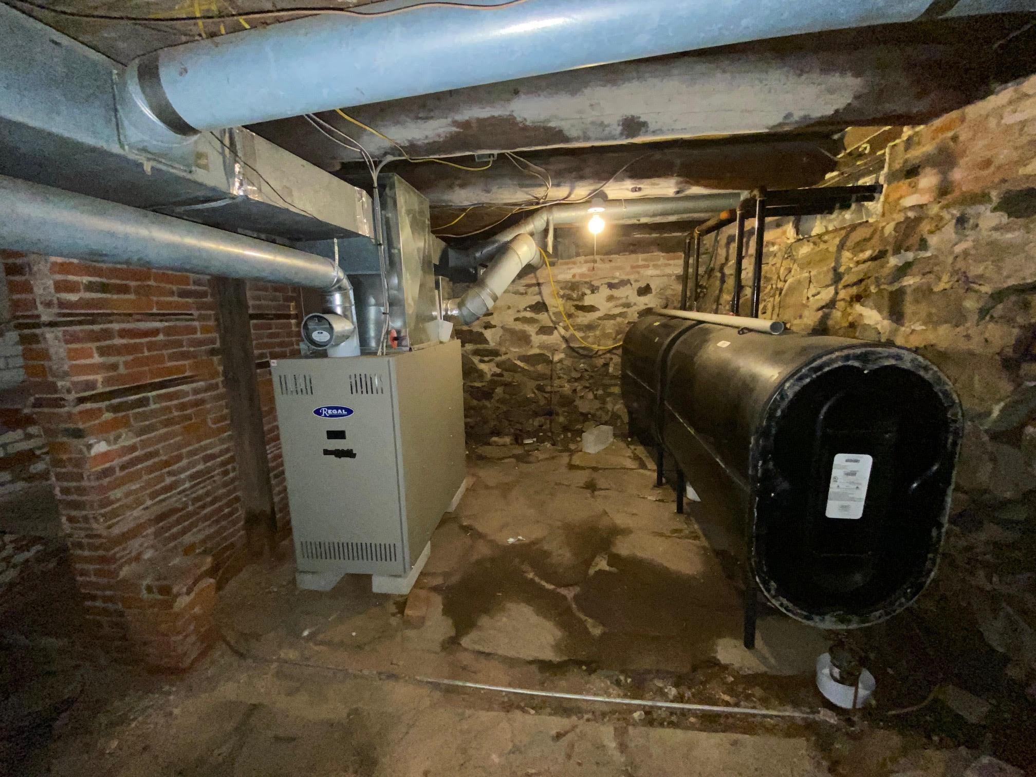 Recent new oil furnace and oil tanks