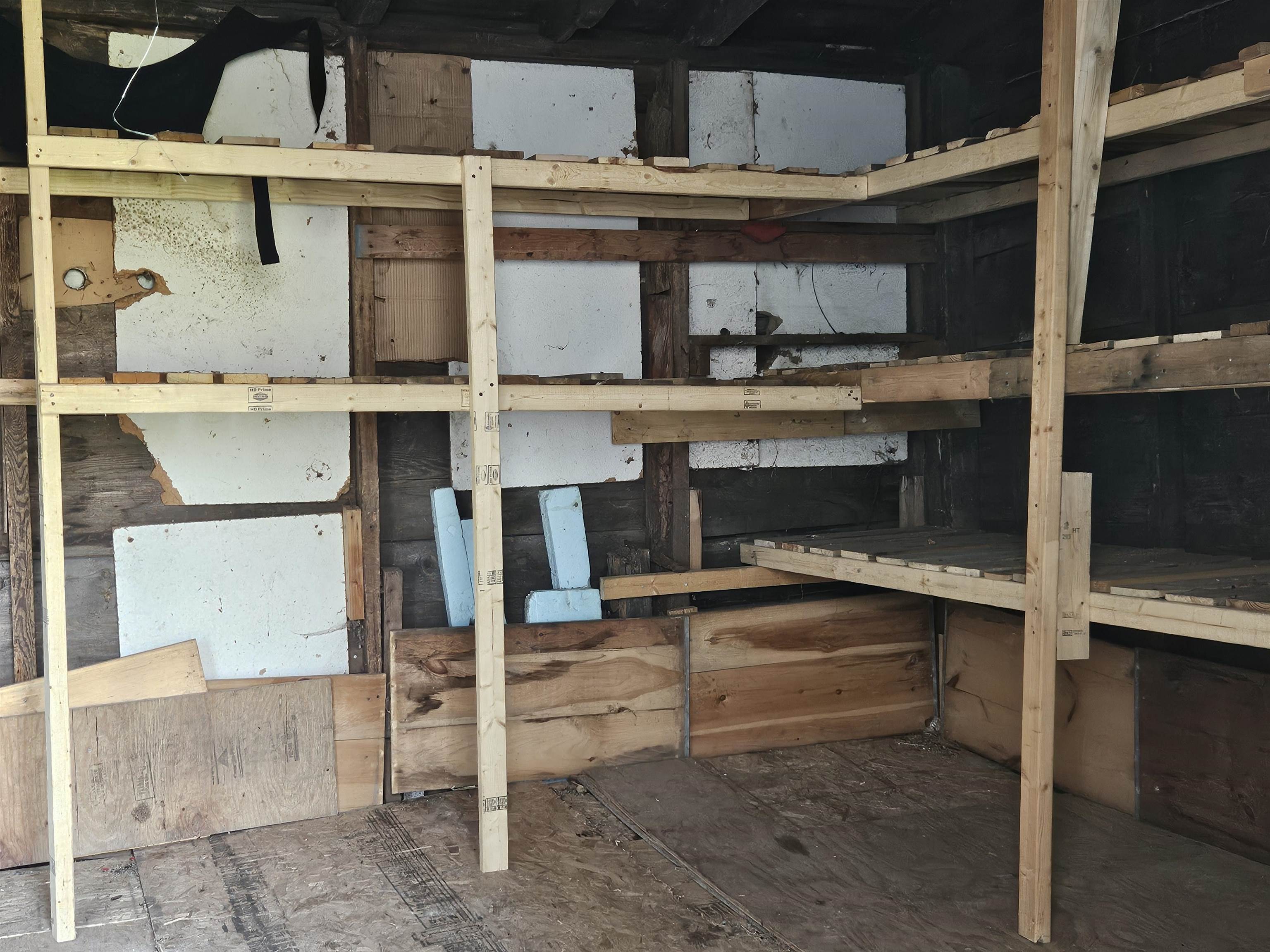 attached storage shed