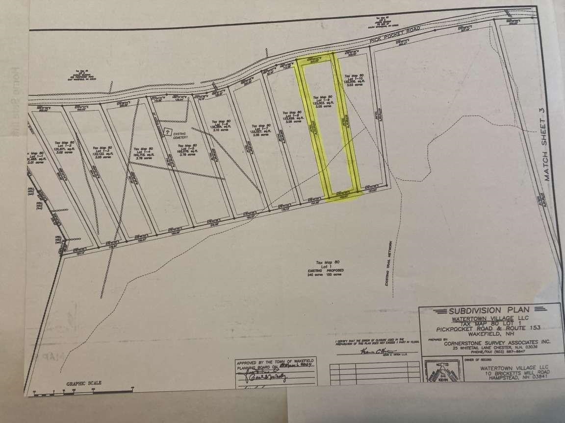 Wakefield NH Land for sale $$150,000 | 3.08 Acres  | Price Per Acre $0 