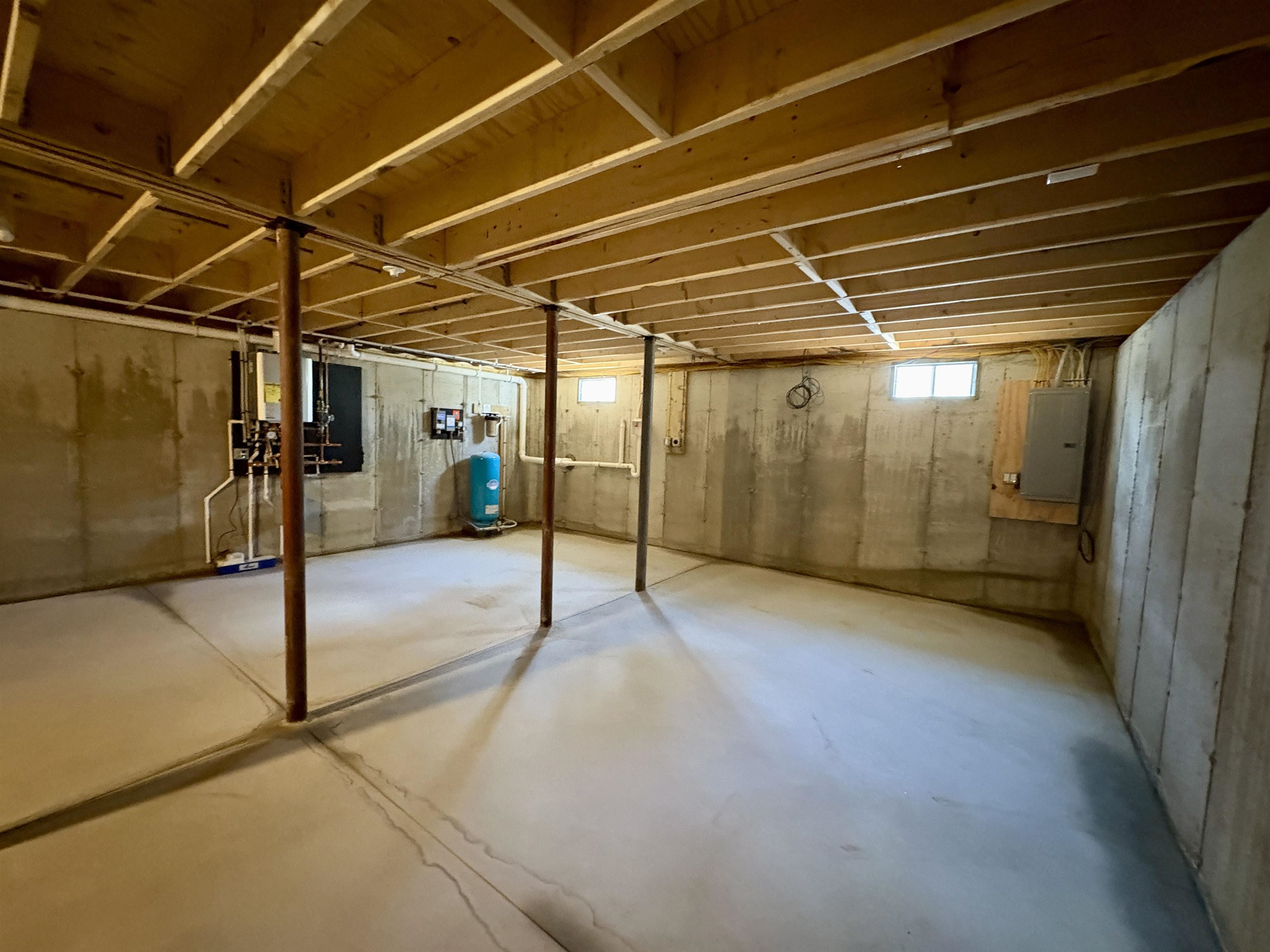 full basement with finish potential- laundry hookups 23070644