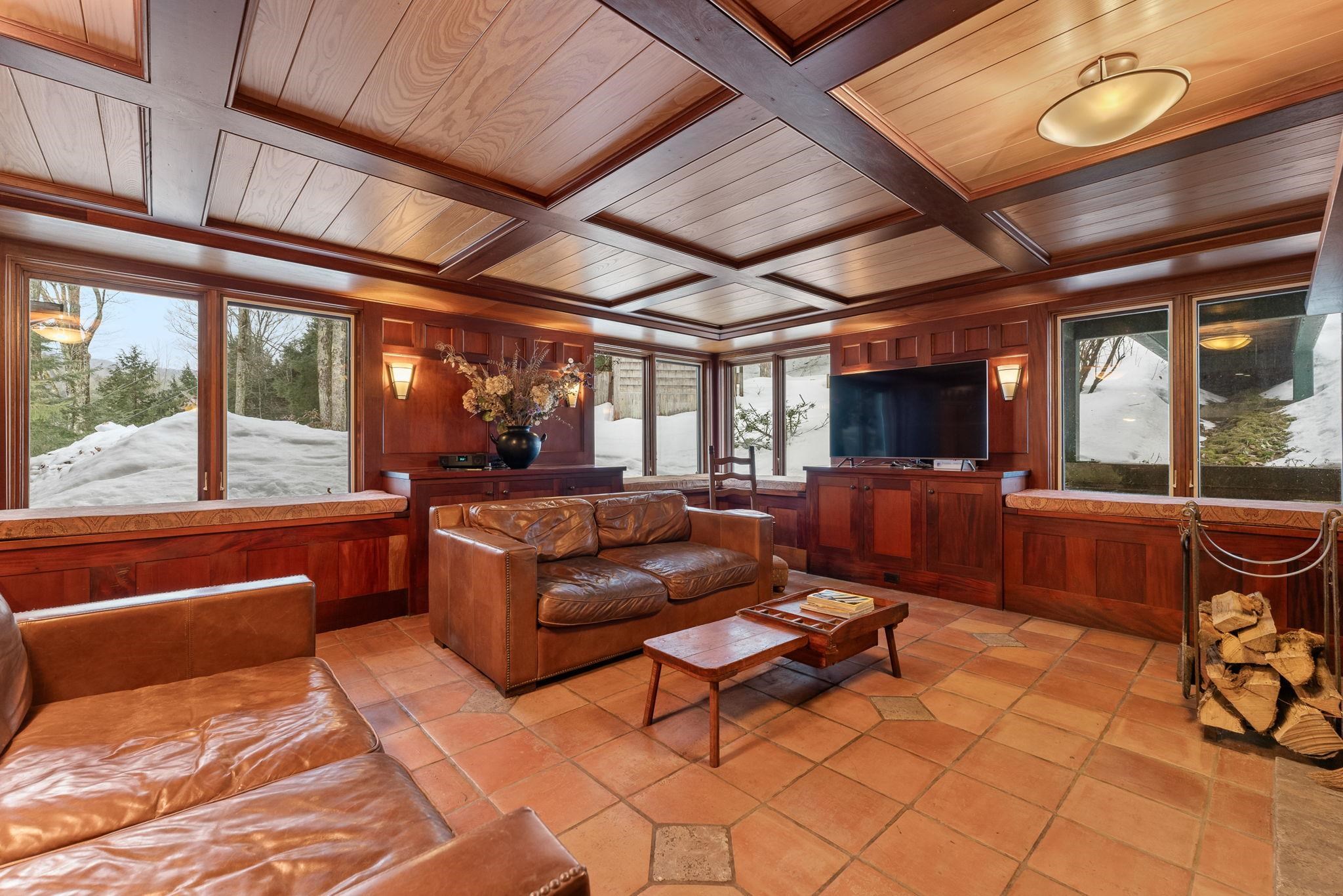 Mahogany Living Room w Fireplace 22810373