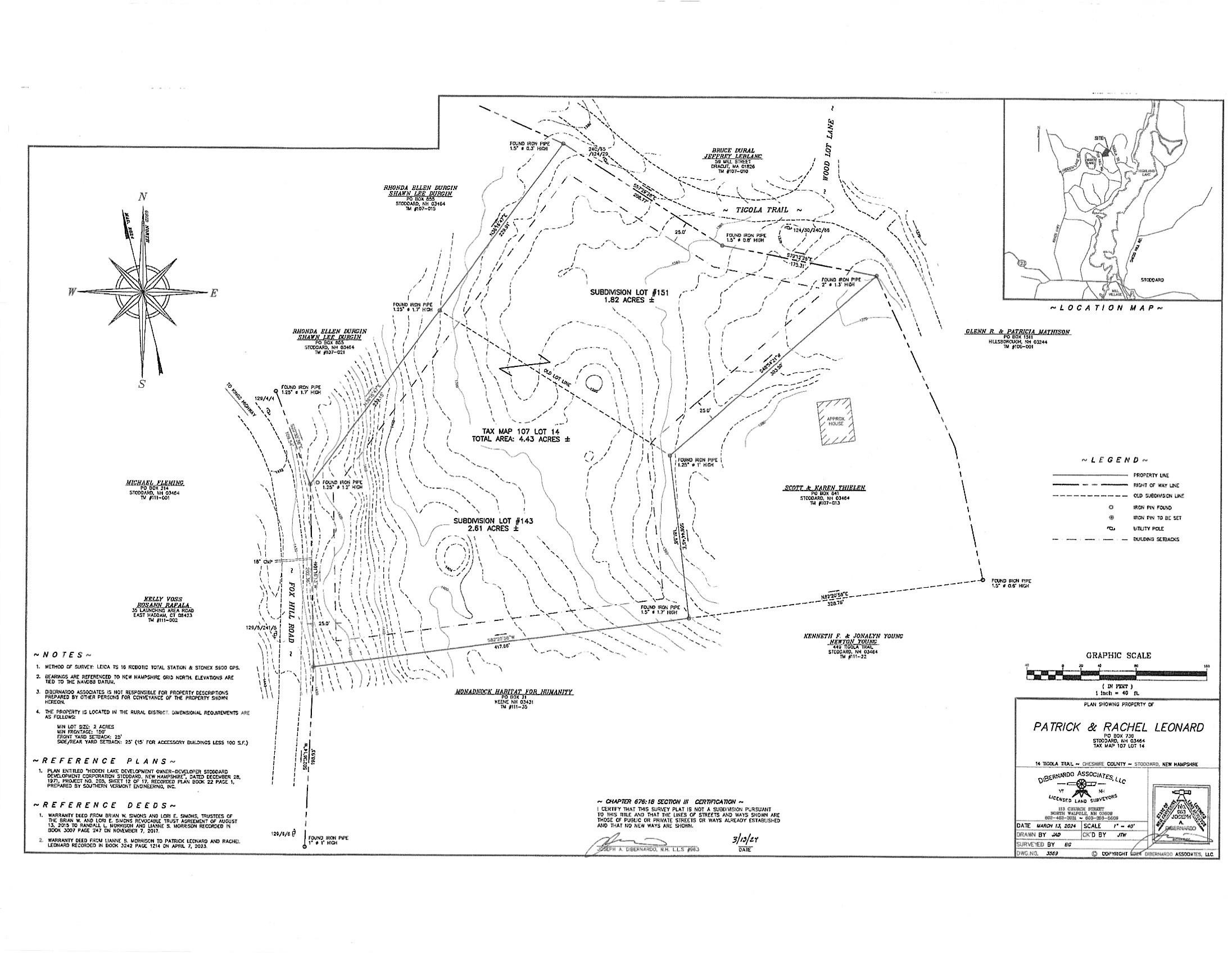 Stoddard NH Land for sale $$44,900 | 4.5 Acres  | Price Per Acre $0  | Total Lots 2
