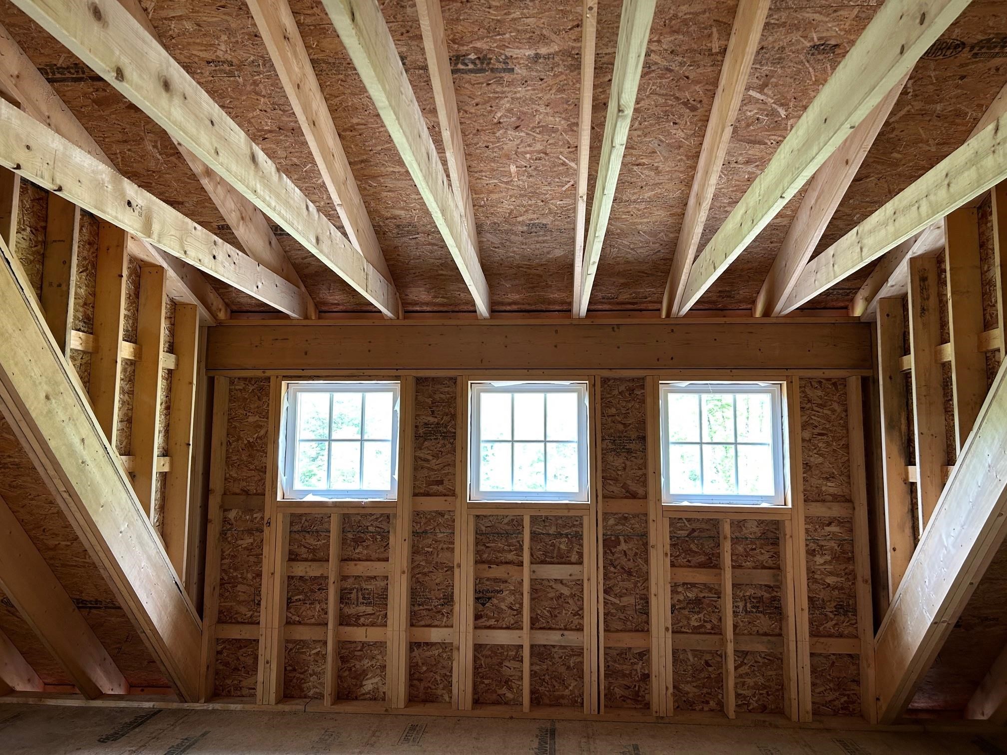 Dormer section with Mathews Bros. windows