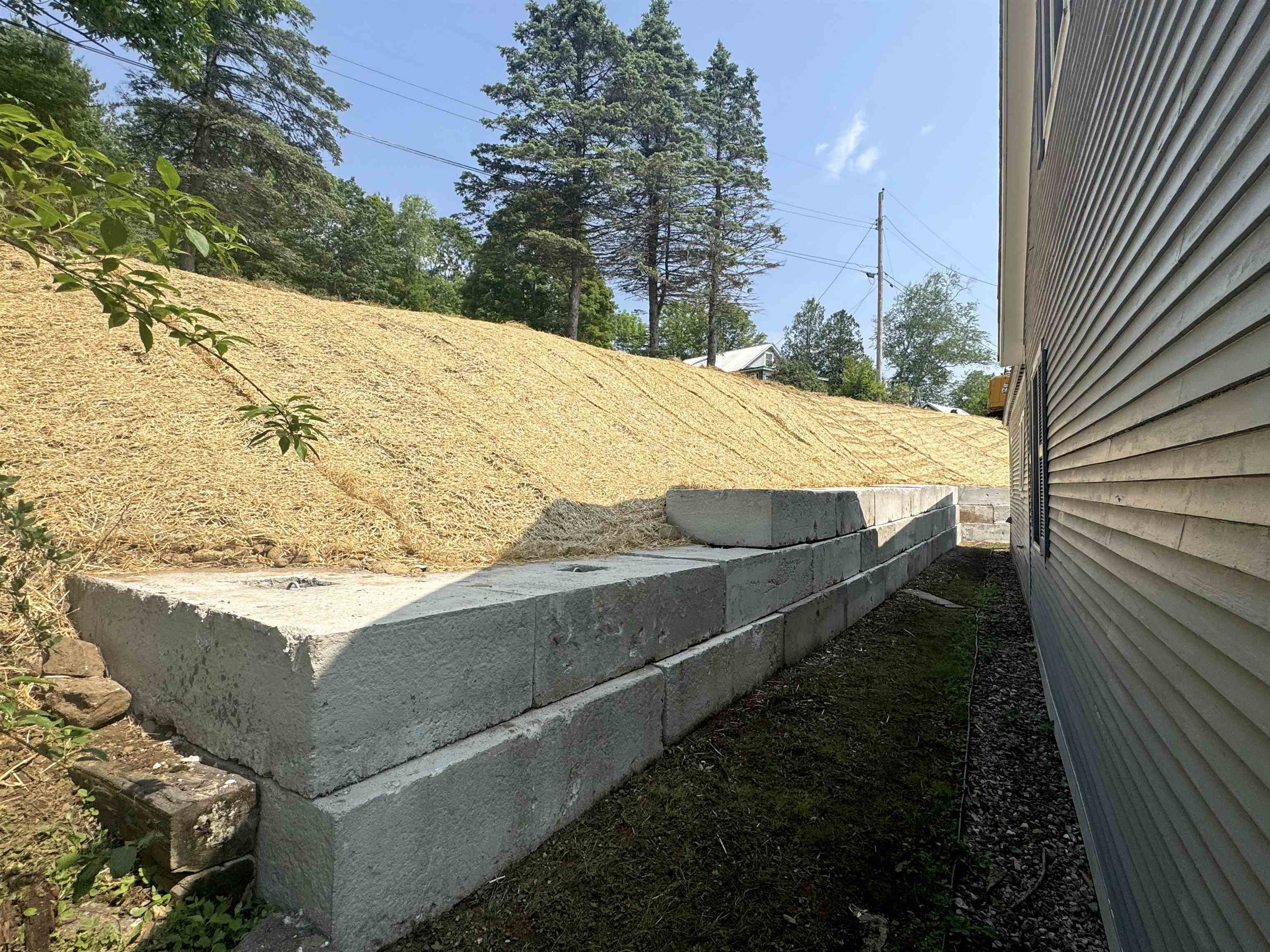 BRAND NEW retaining wall!