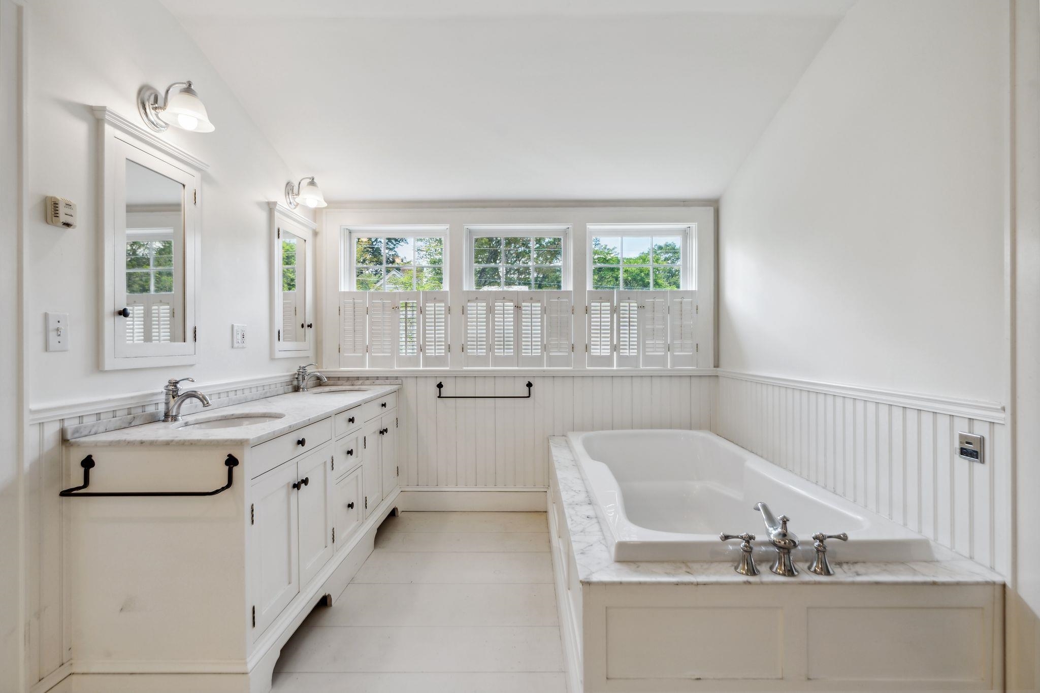 Primary bath on second floor