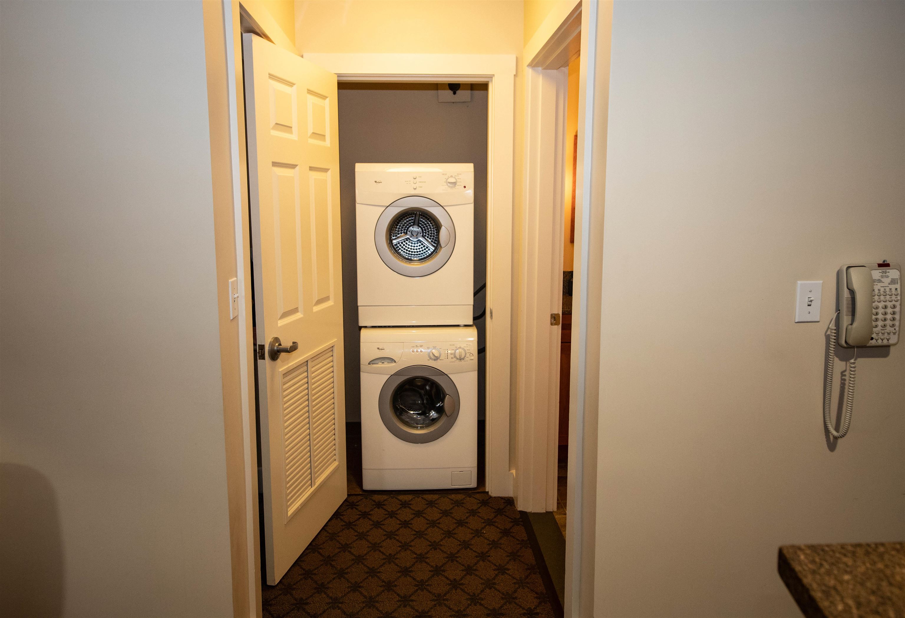 In unit laundry machines with bath to the right 23502935