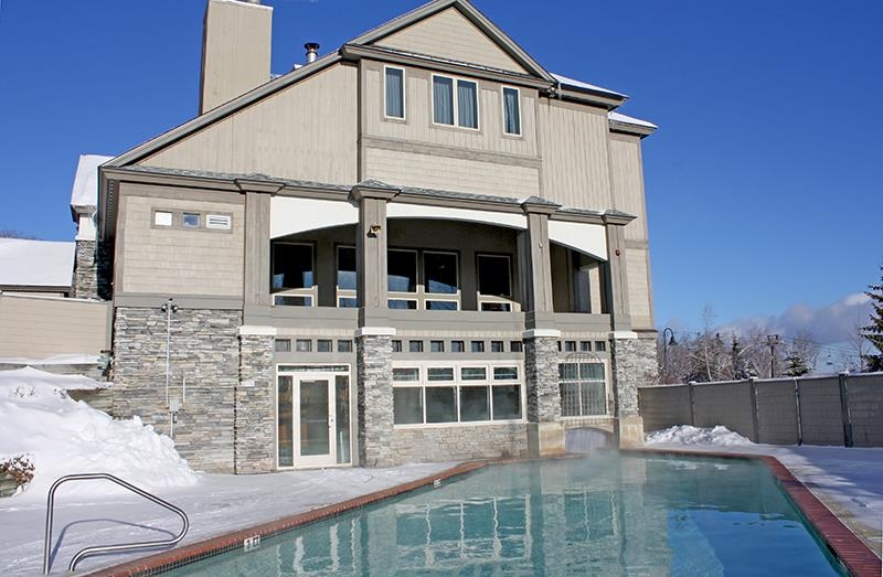 Note the steam coming from the heated year round pool 23534069