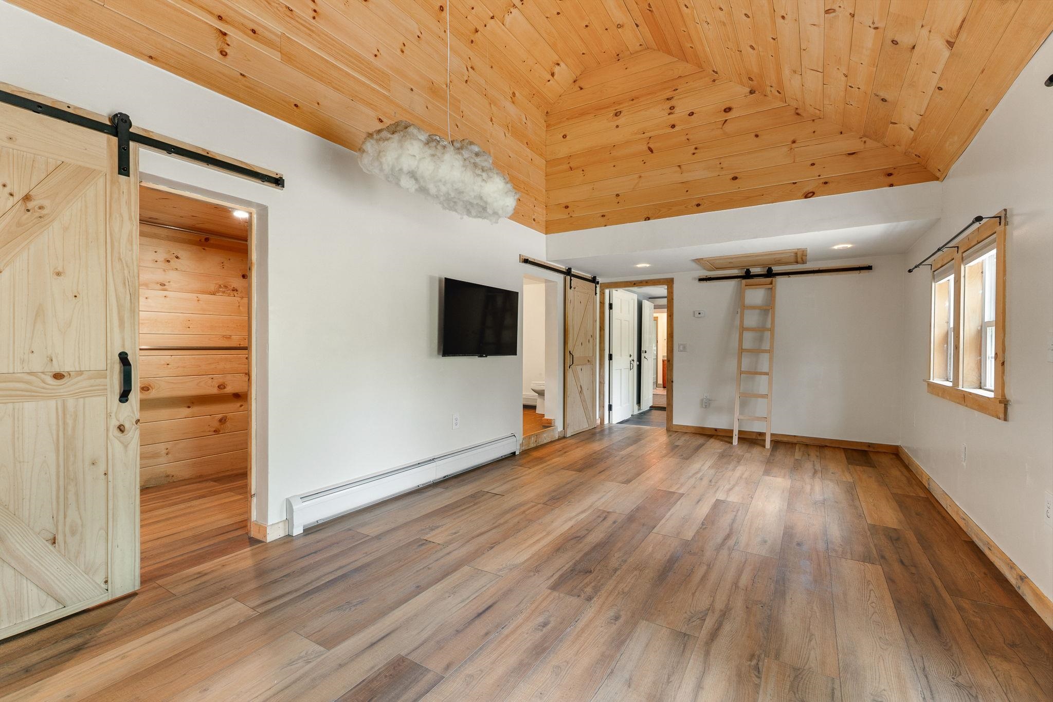 The ladder leads to a large storage area 23714456