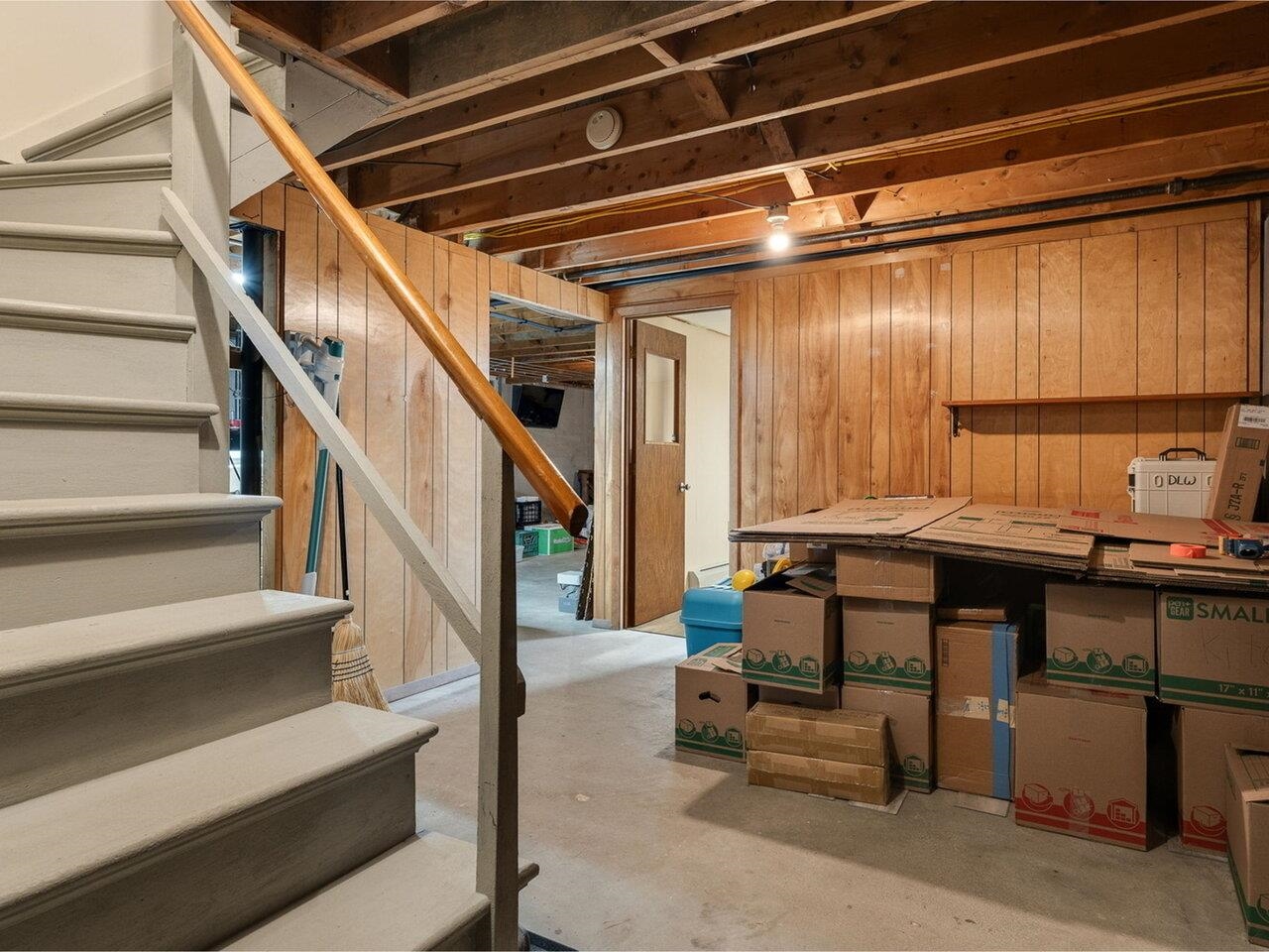 Dry Basement Lots of Storage