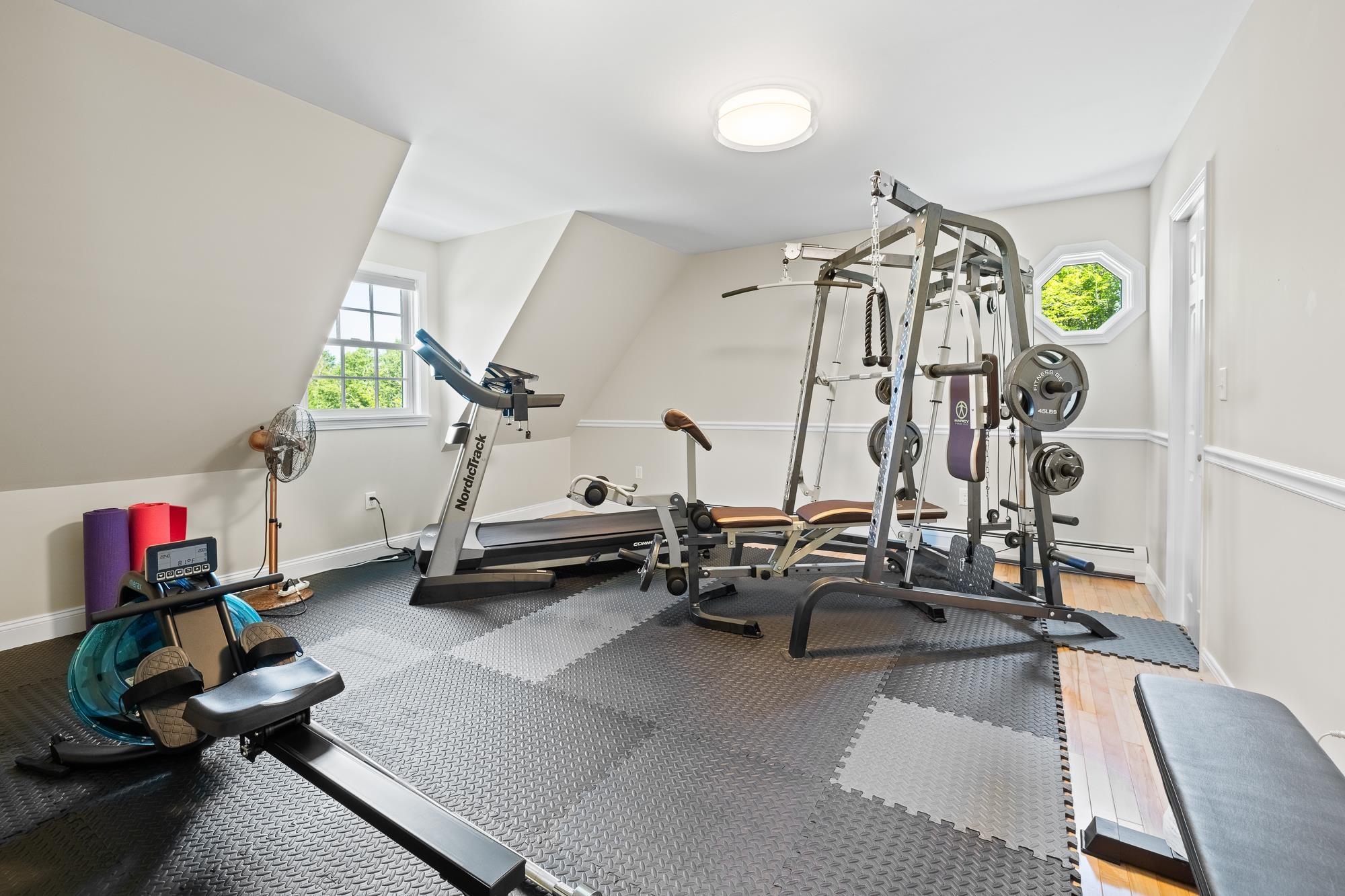 2nd upstairs bedroom or gym.