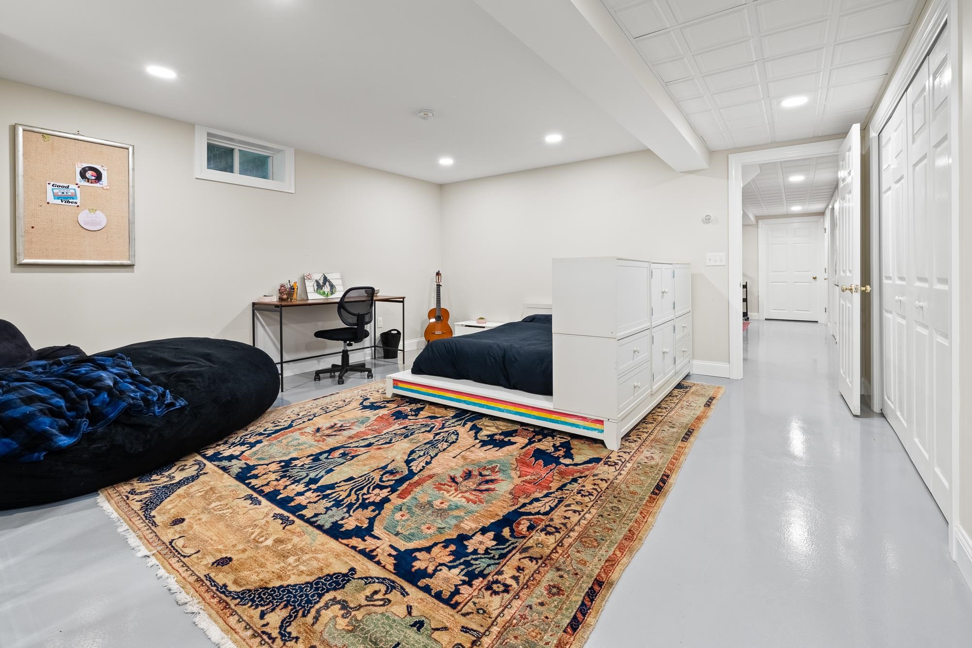 Finished lower level