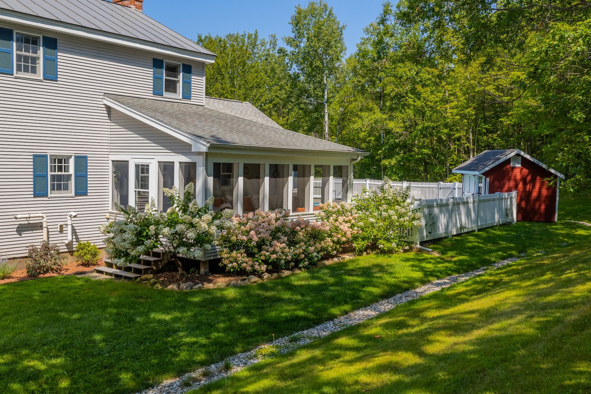 The back of the house