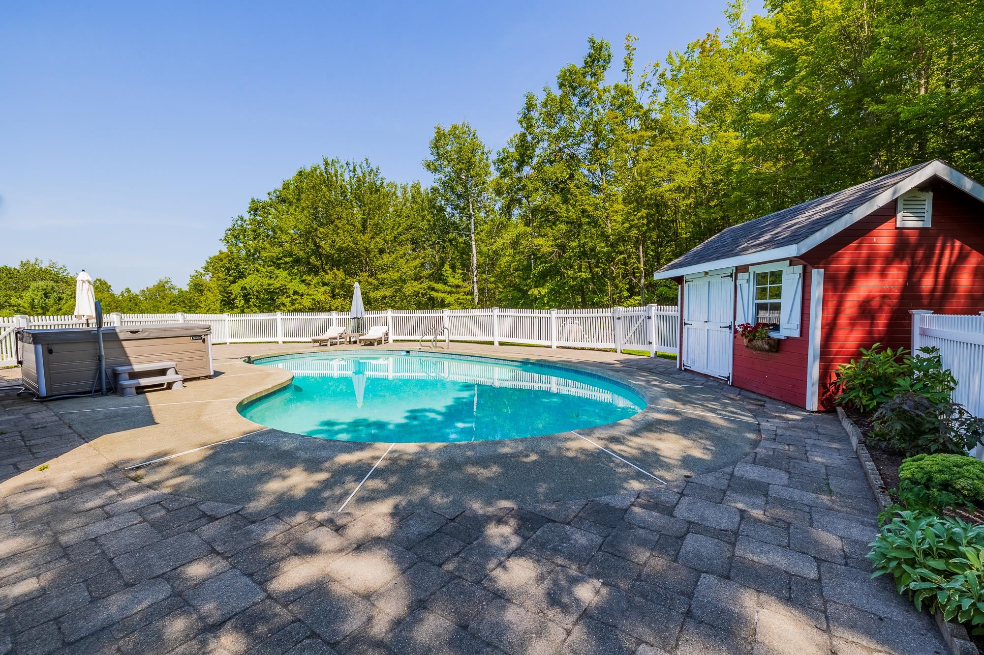 Pool and changing room
