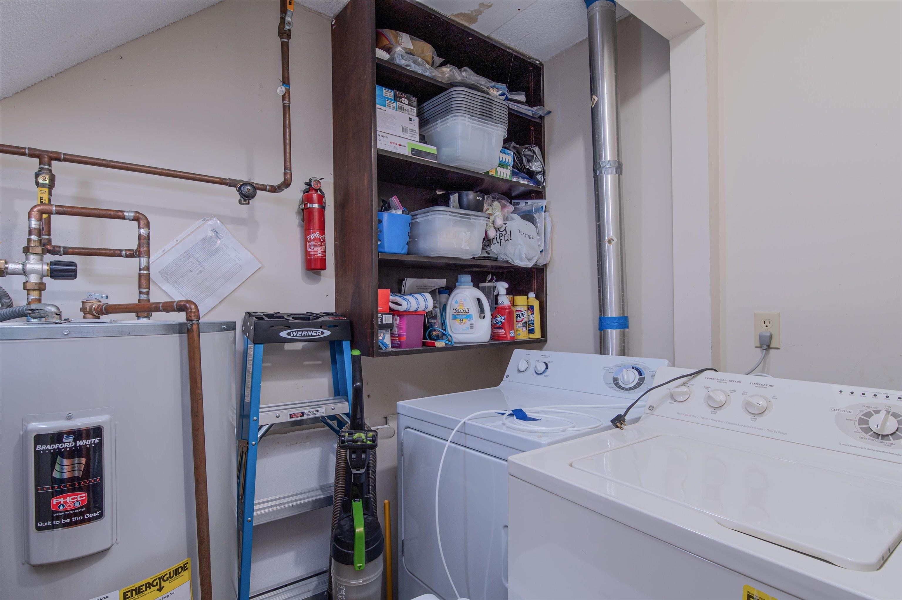 Full sized W/D with storage space 23907065