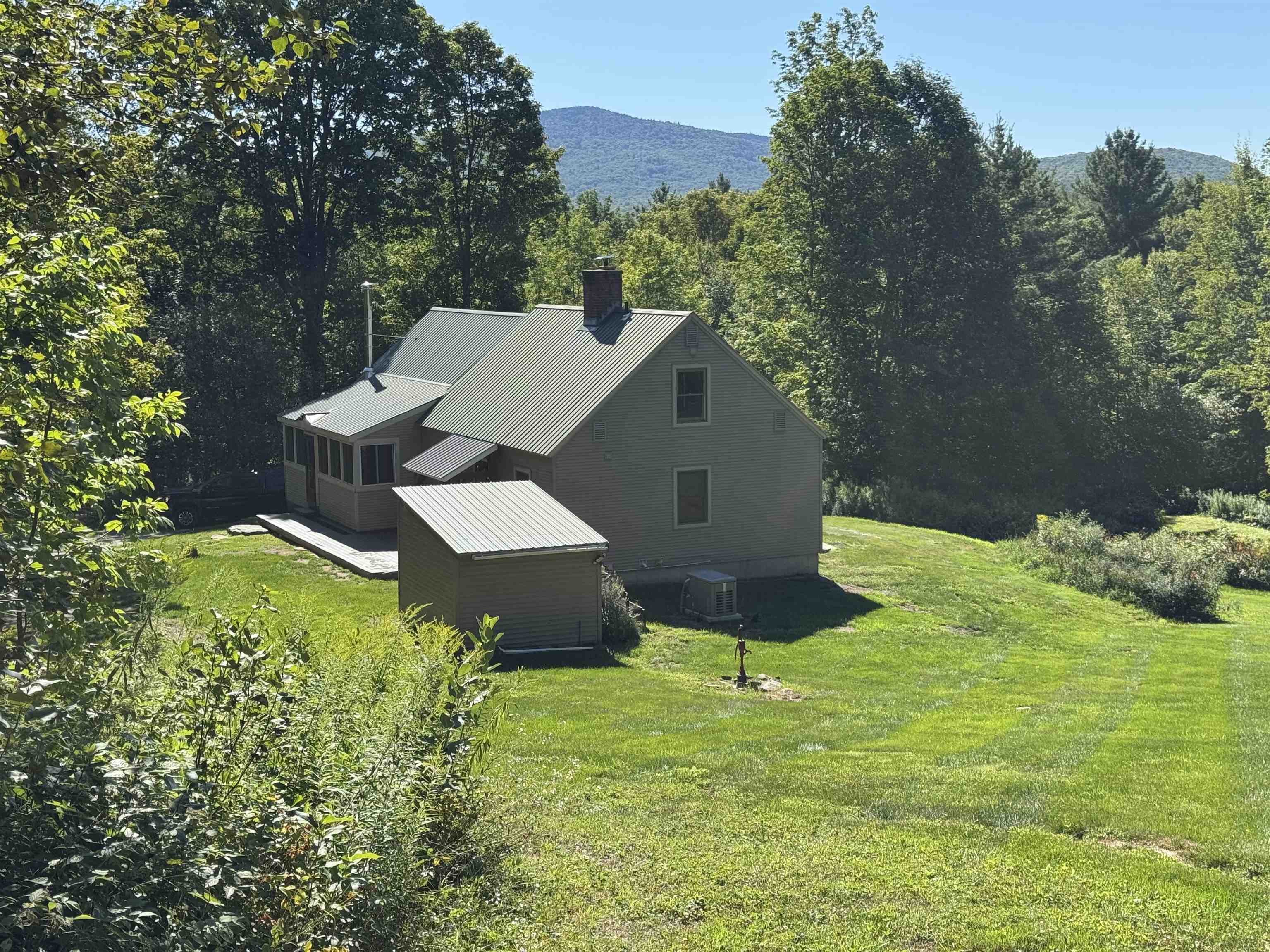 From hill behind the house