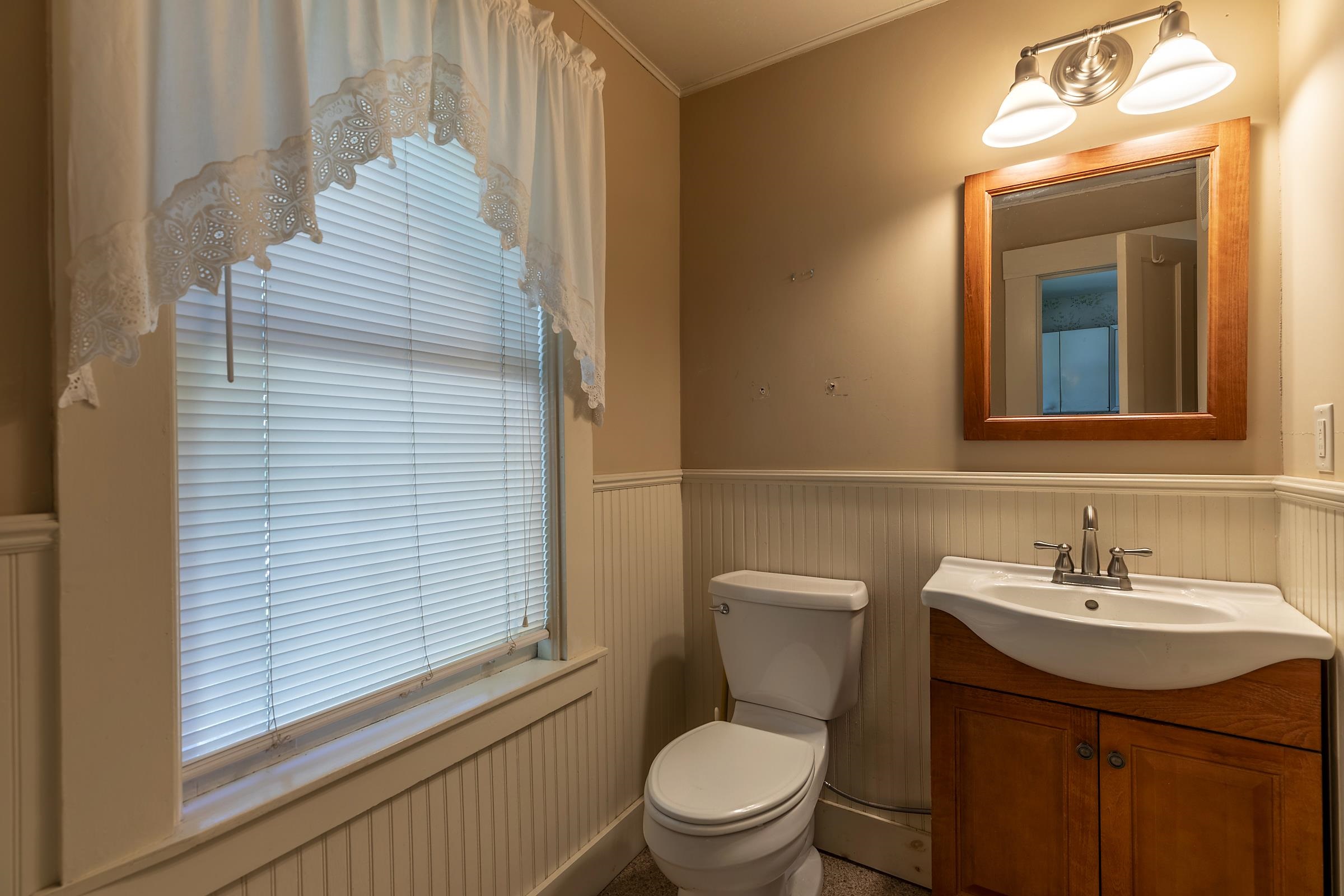 First floor half bath