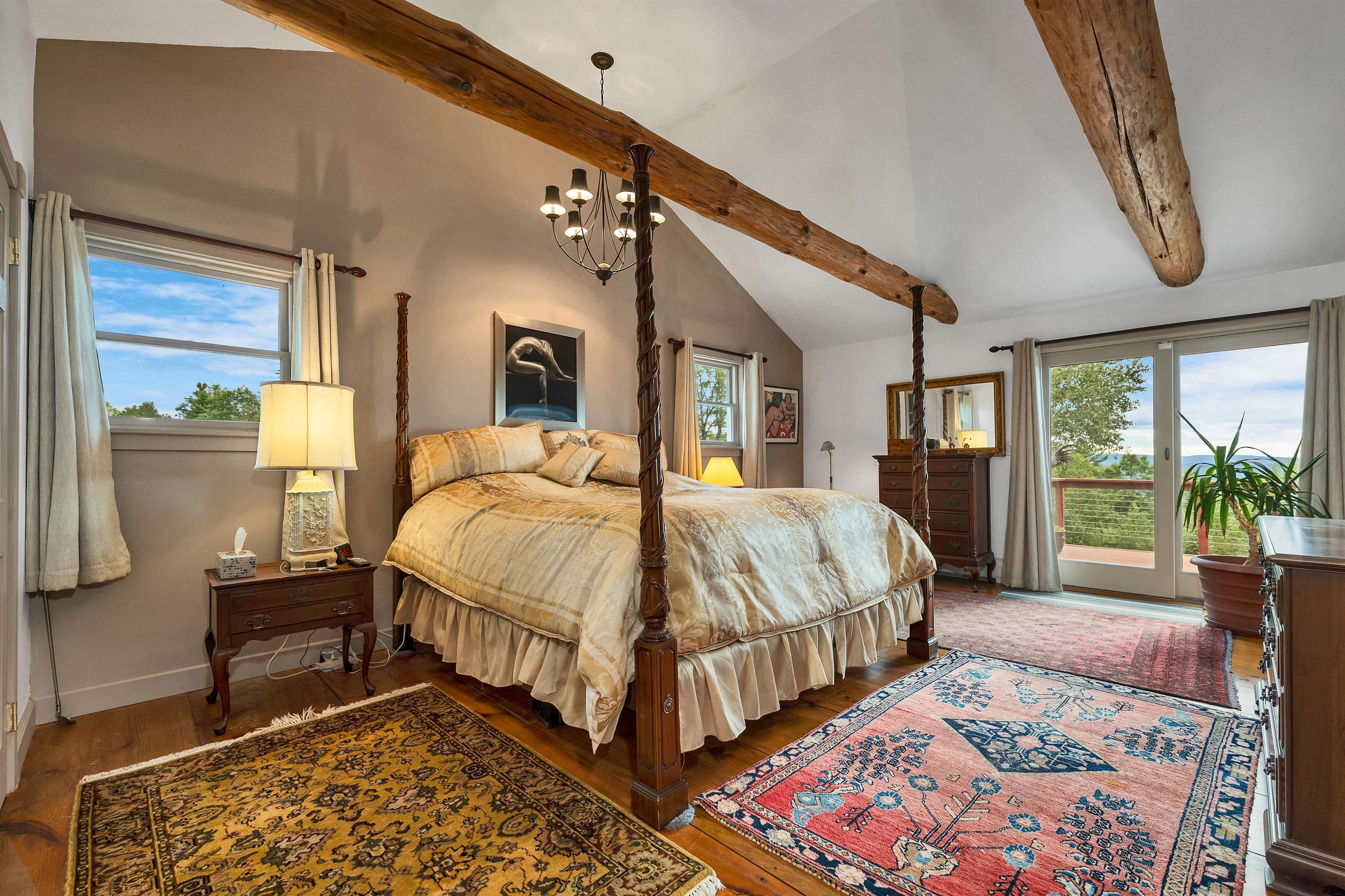 Primary bedroom, king bed