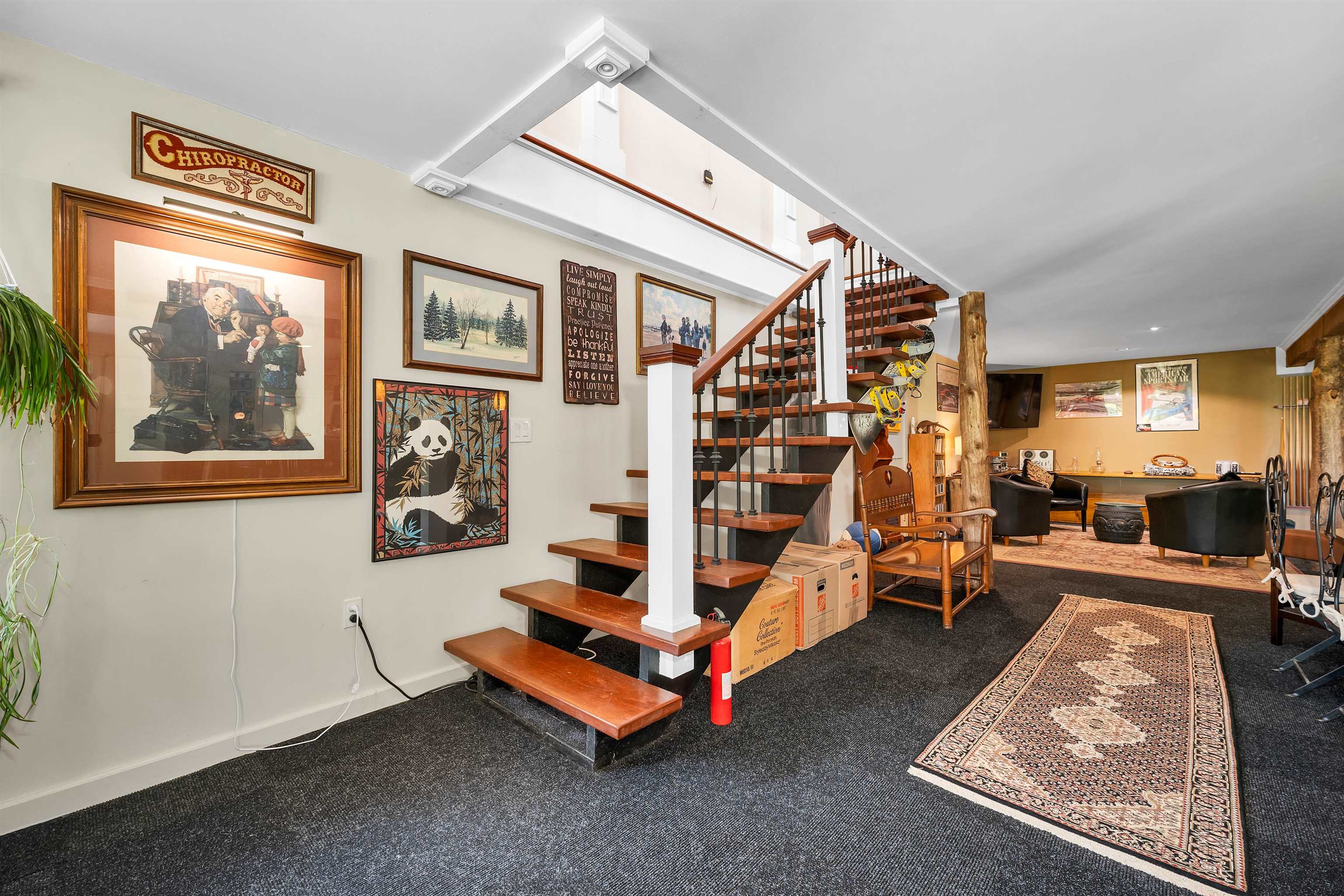 stairs to upper level