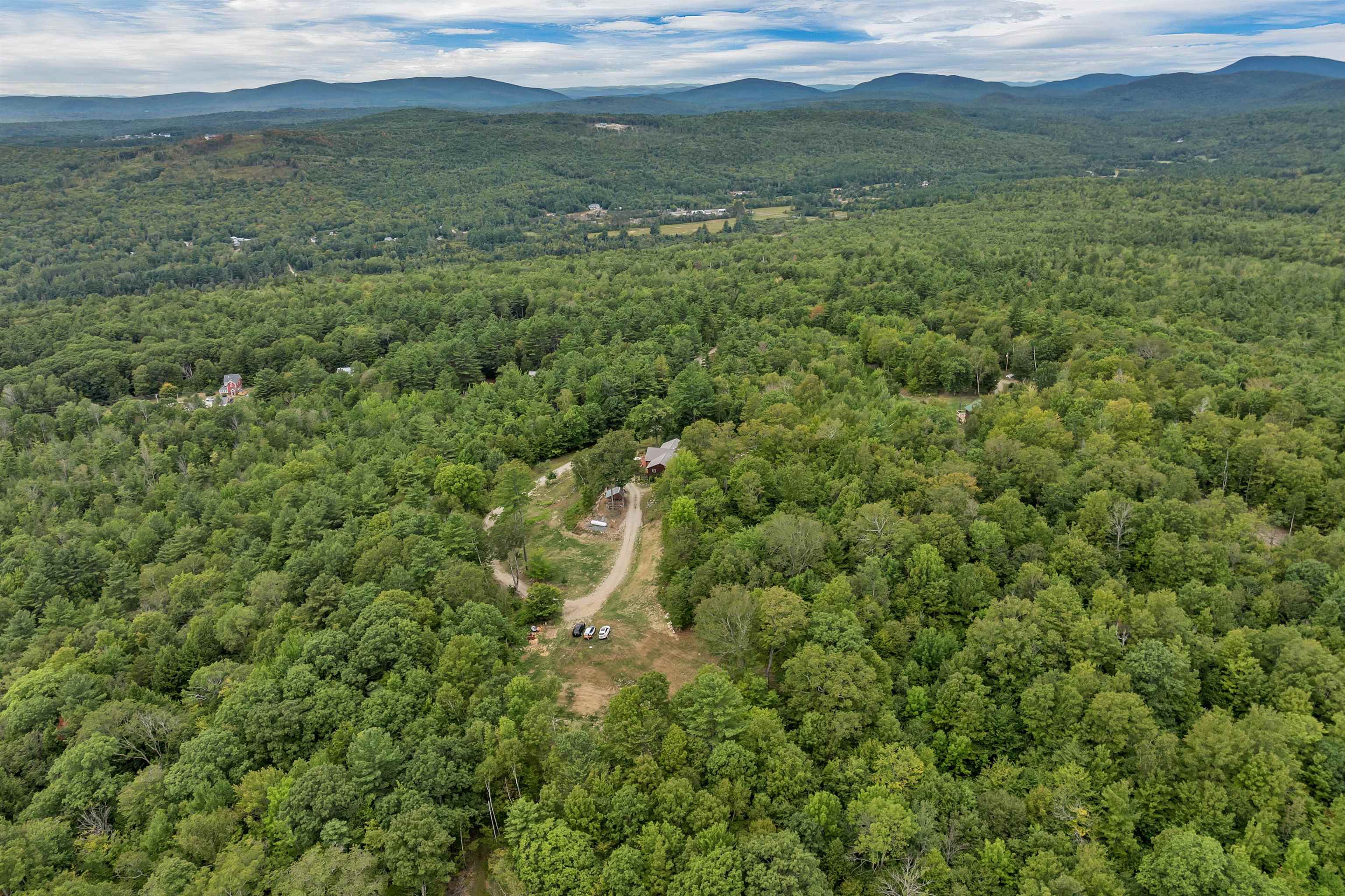arial view from west end of 26 acres