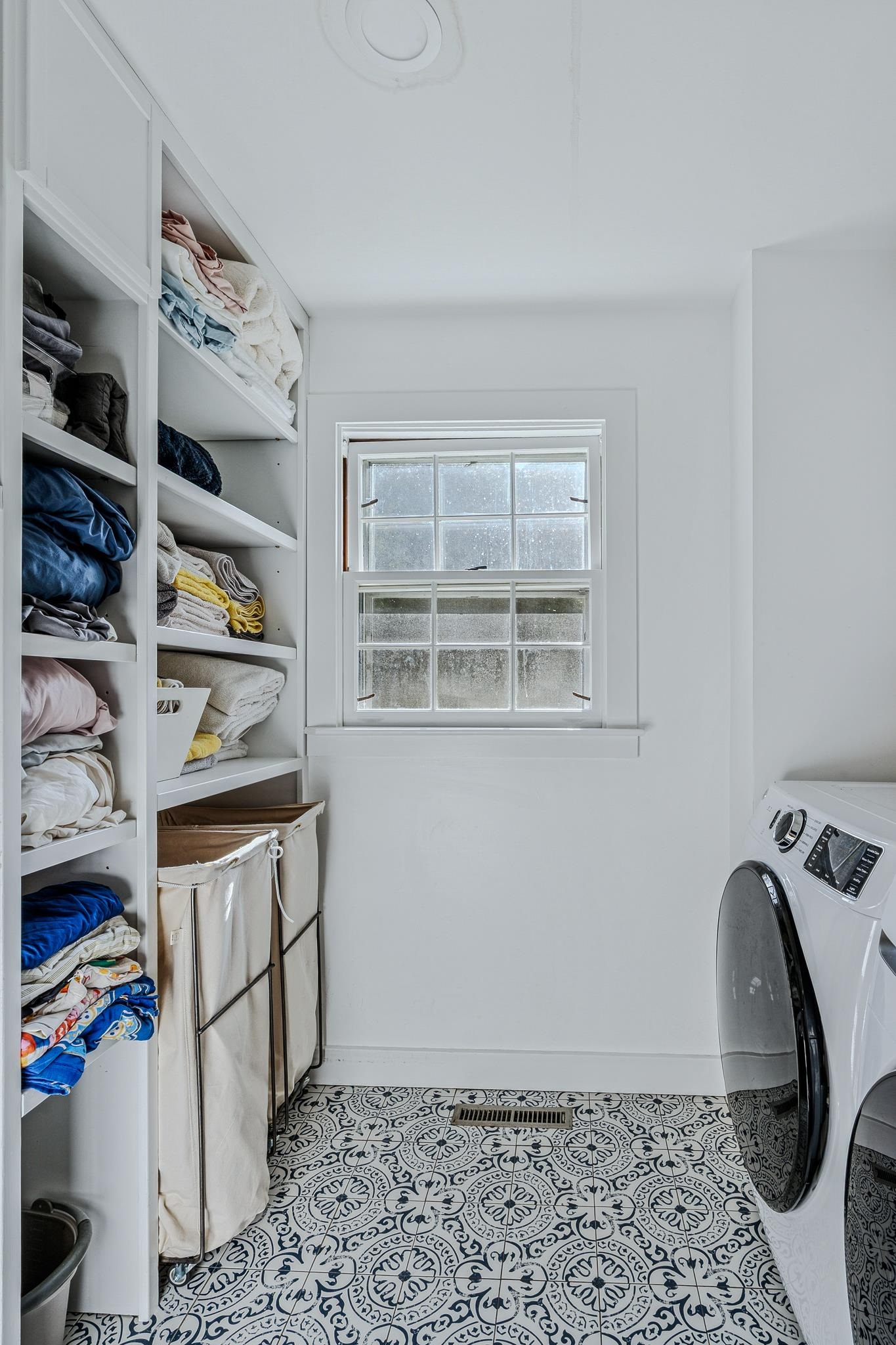 New Laundry Room with Storage on First Floor