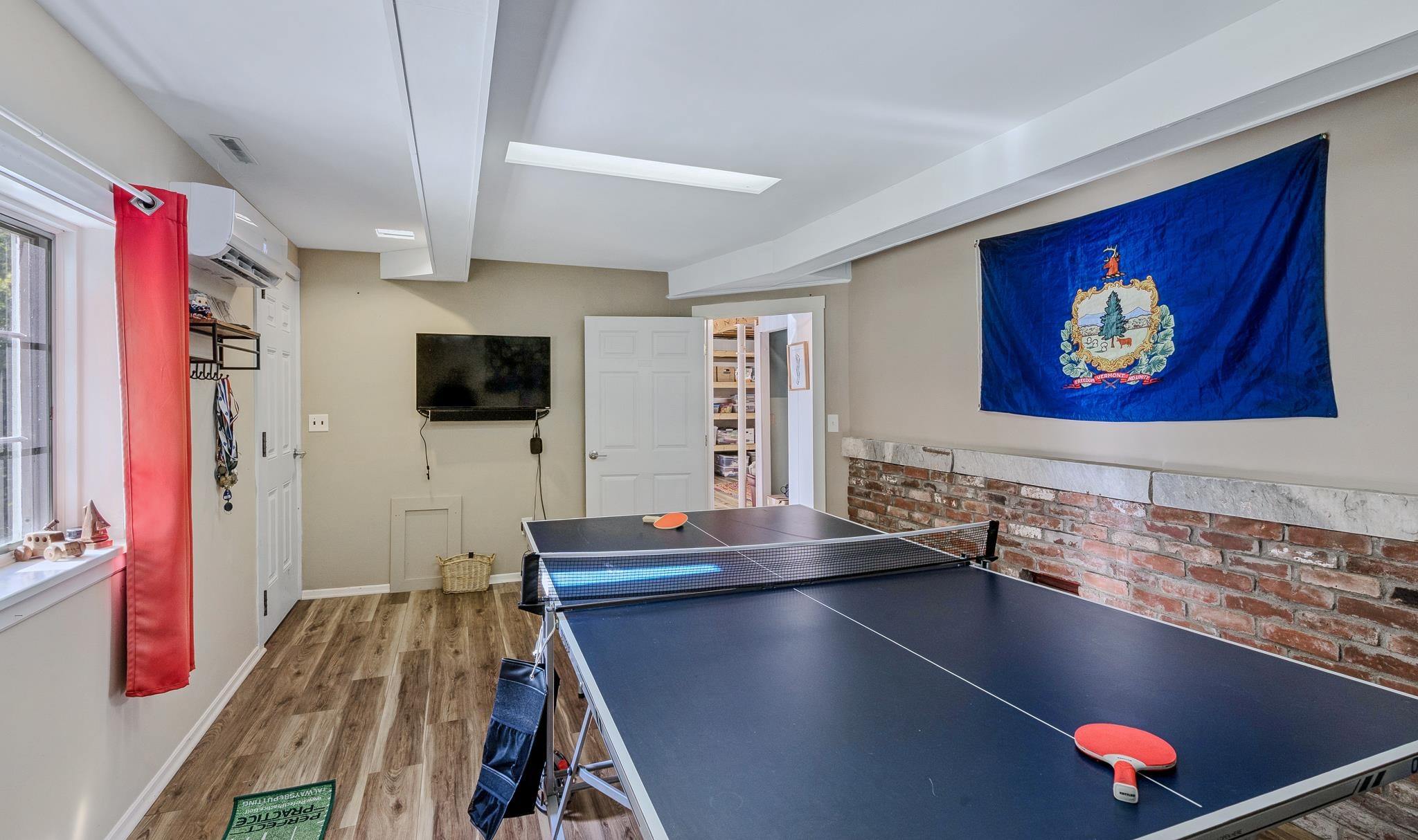 Partially Finished Basement Game Room or Office with Separate Entrance