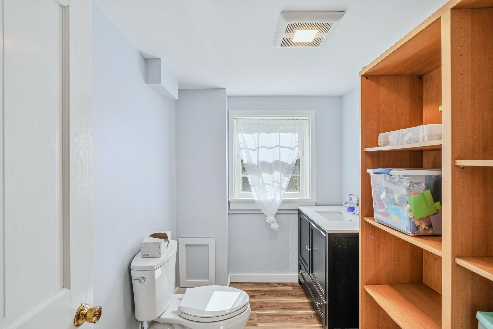 Powder Room and Storage on Basement Level