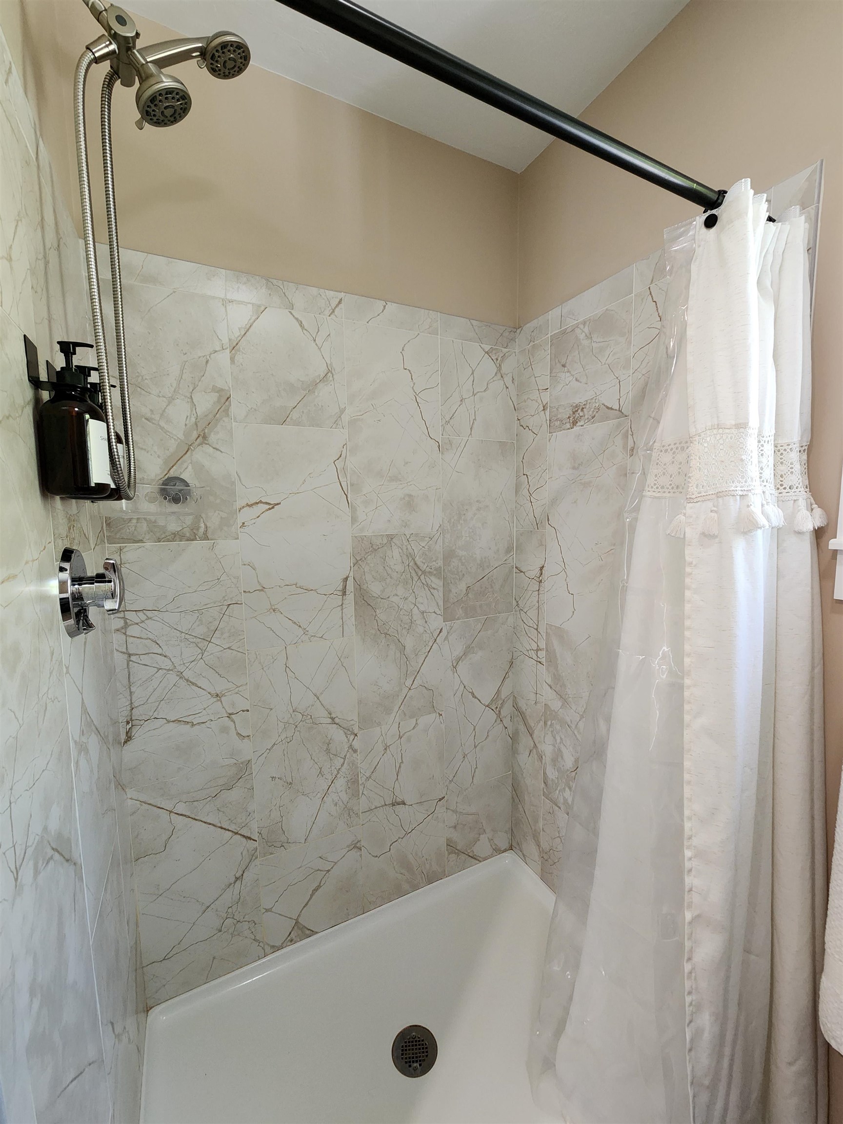 Love the tiled shower!