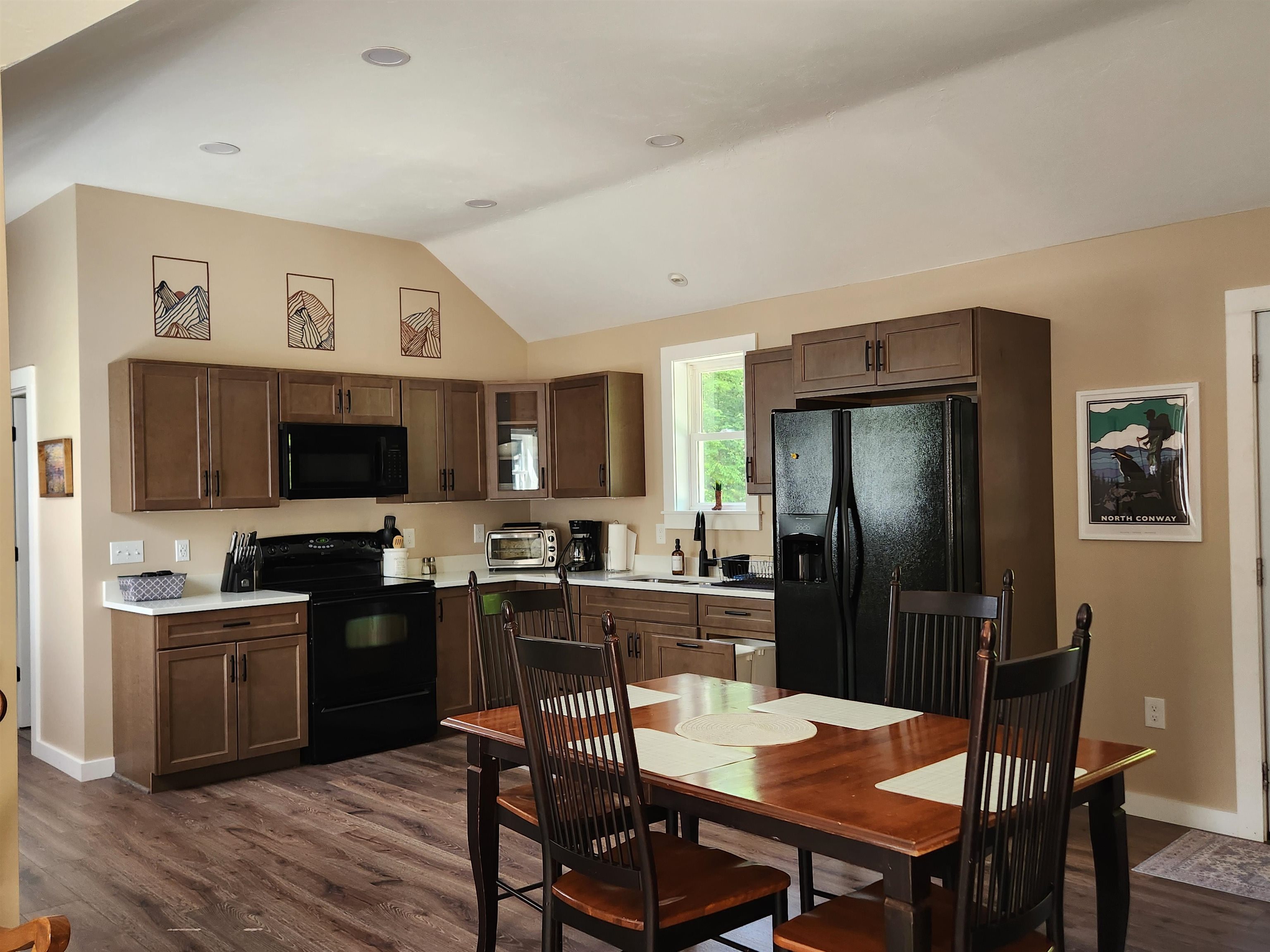 Open kitchen and dining