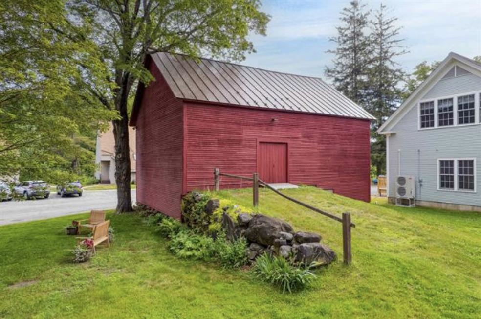 Outdoor community storage unit with designated space