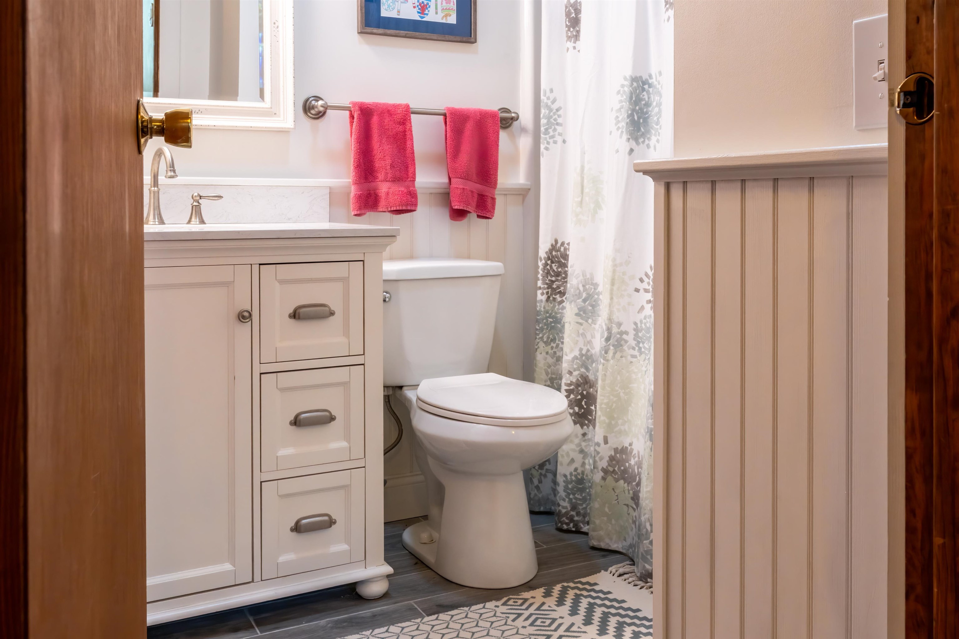 Hall Bath on lower level