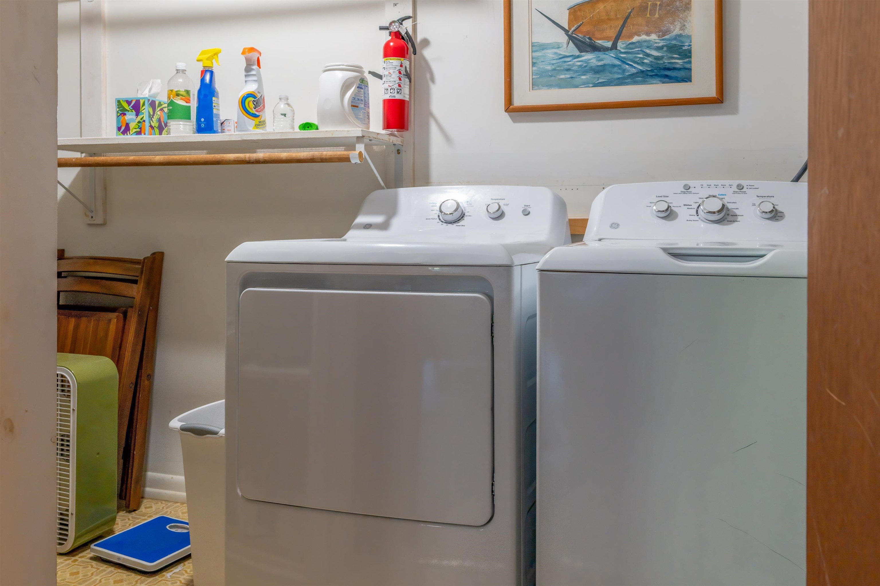 Laundry on lower level