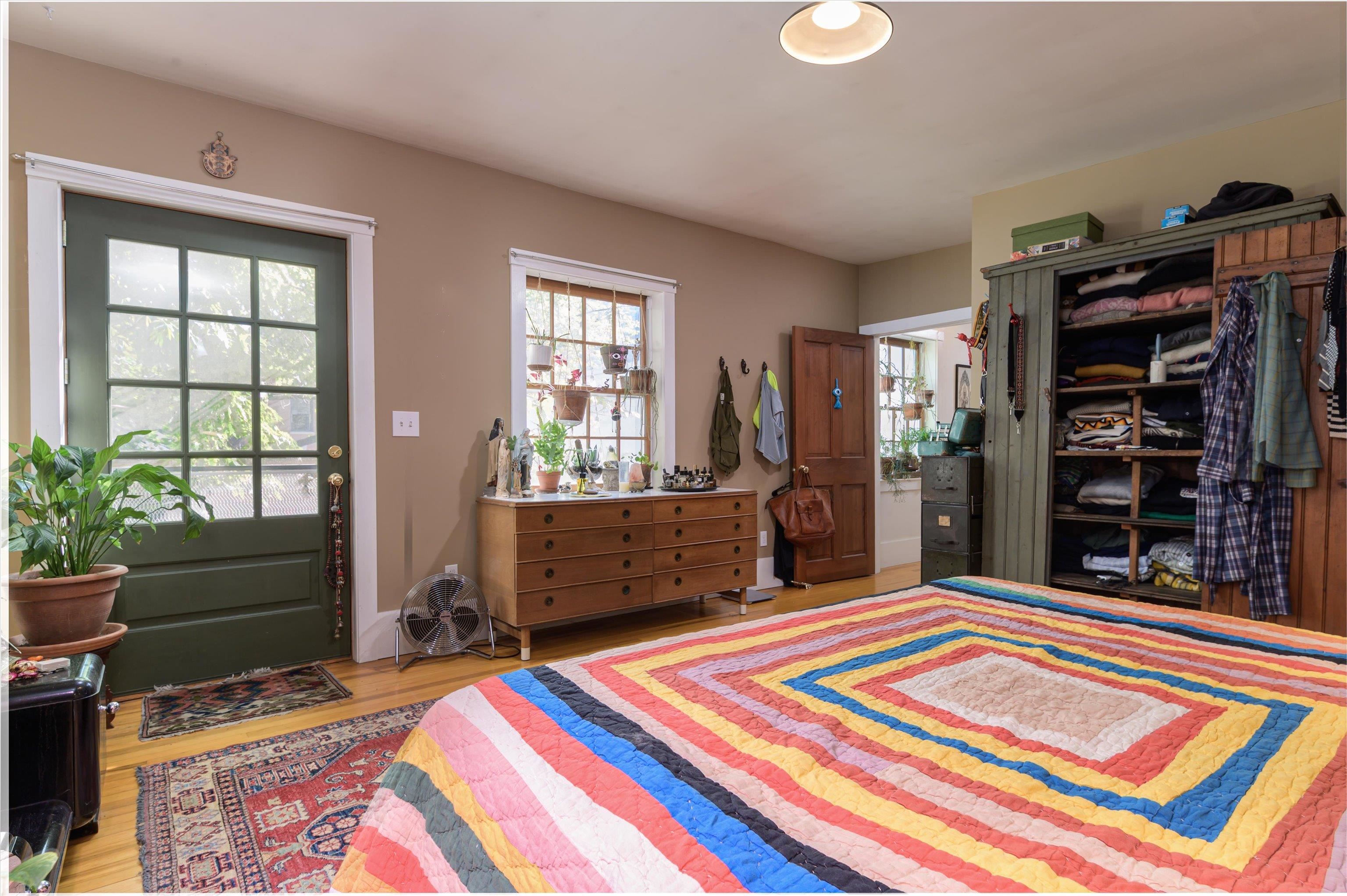 Northend Bedroom with door to the deck