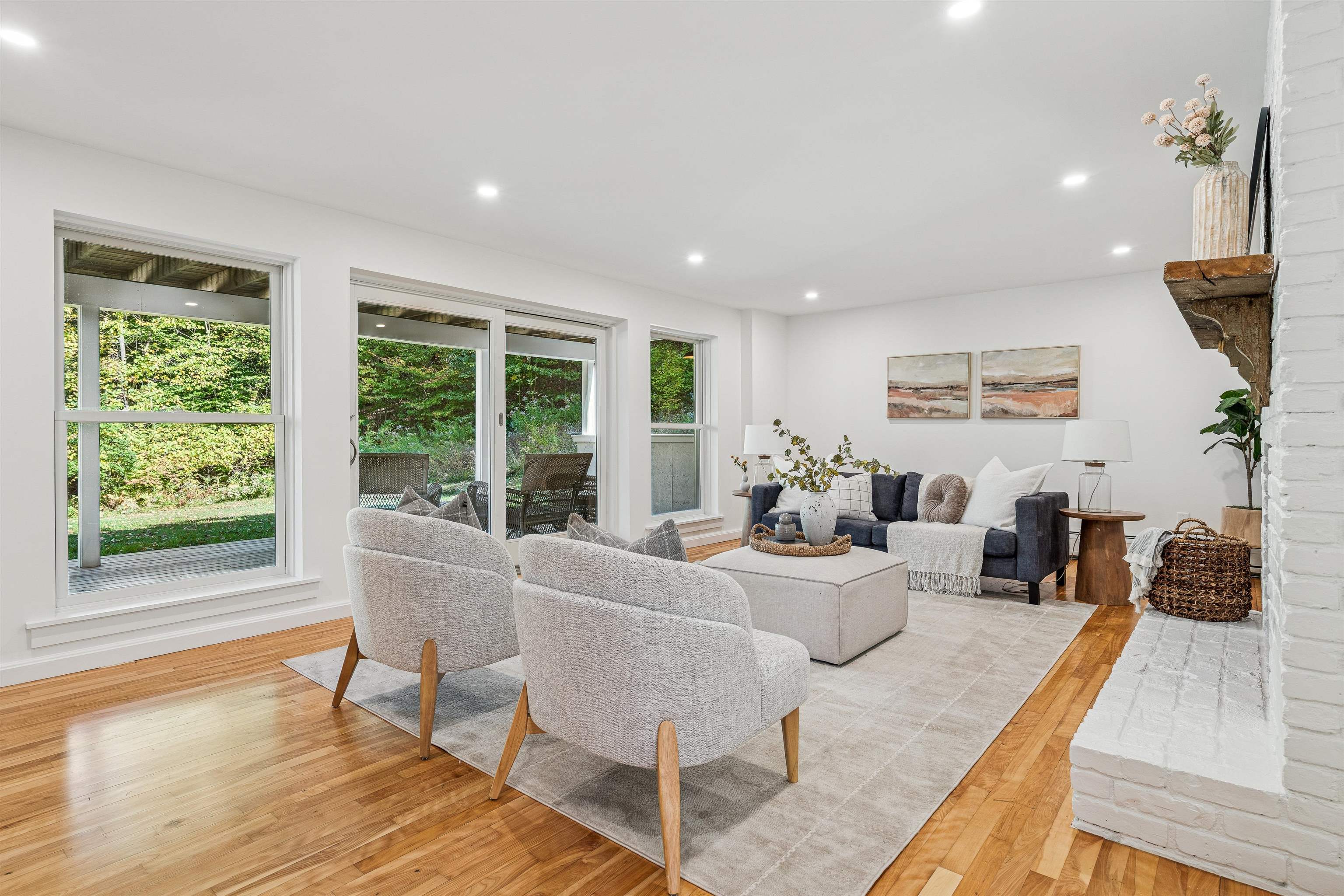Lower Level Living Room with access to patio