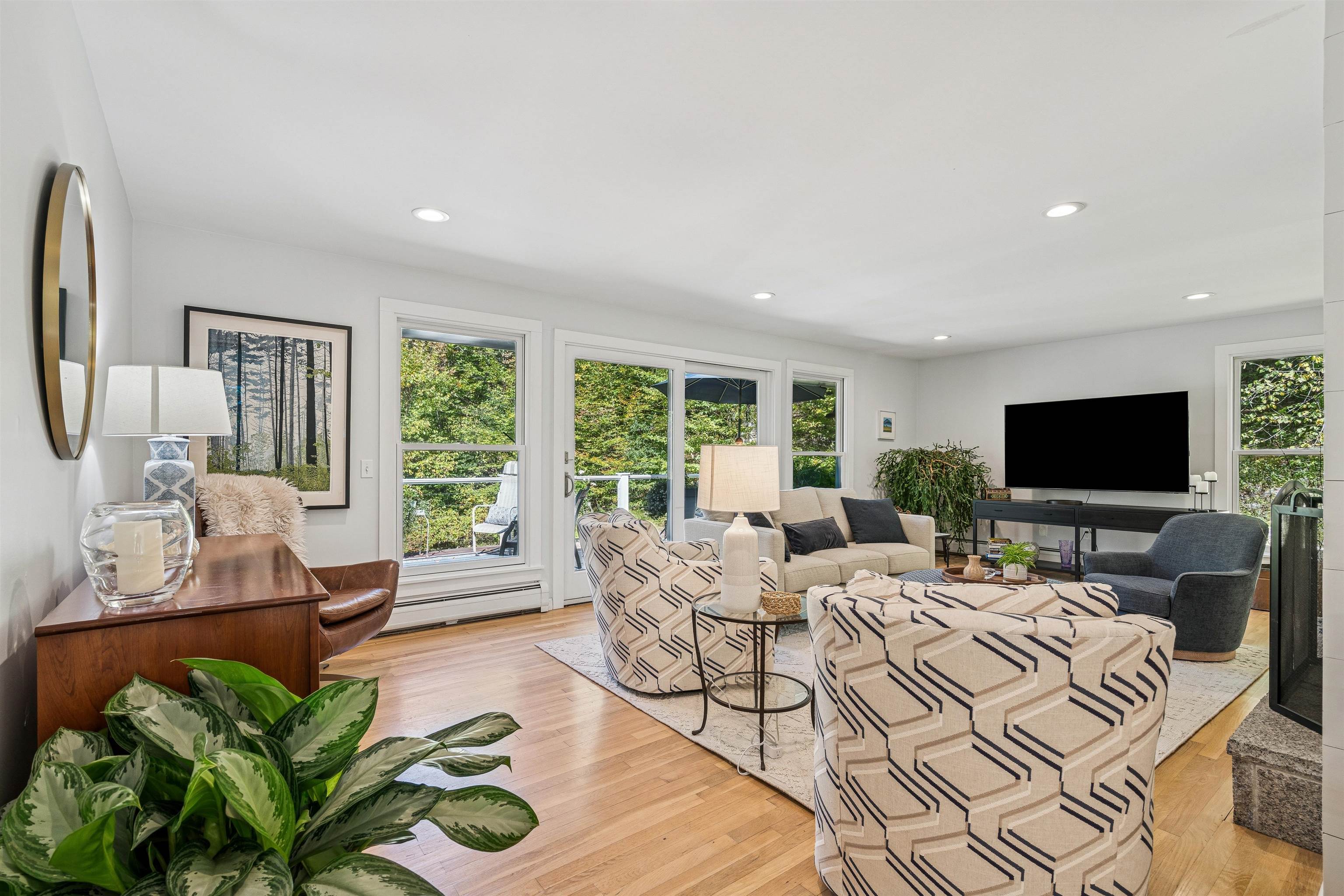 Captivating Living Room with Fireplace