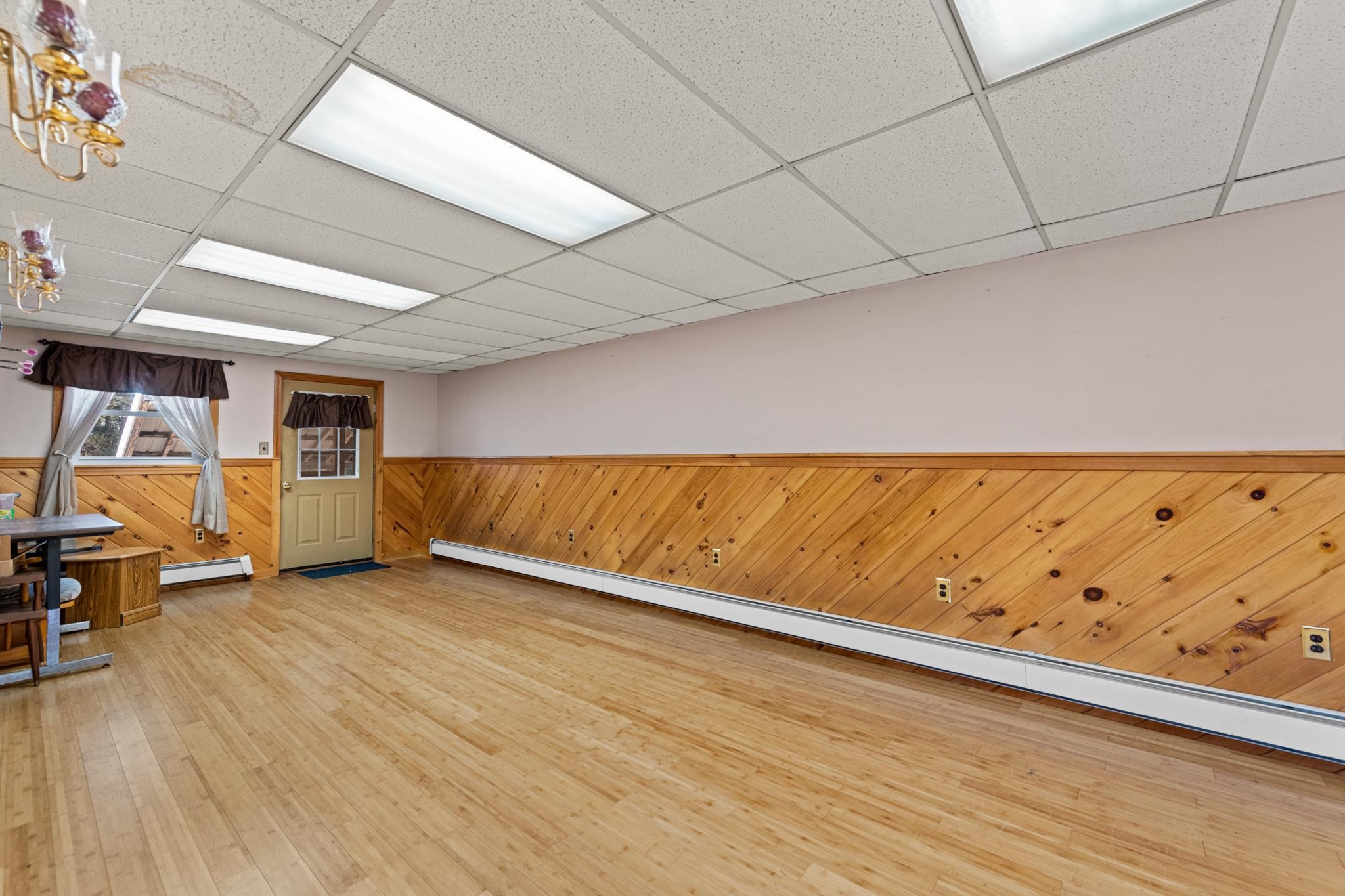 with a ton of space & access to the backyard