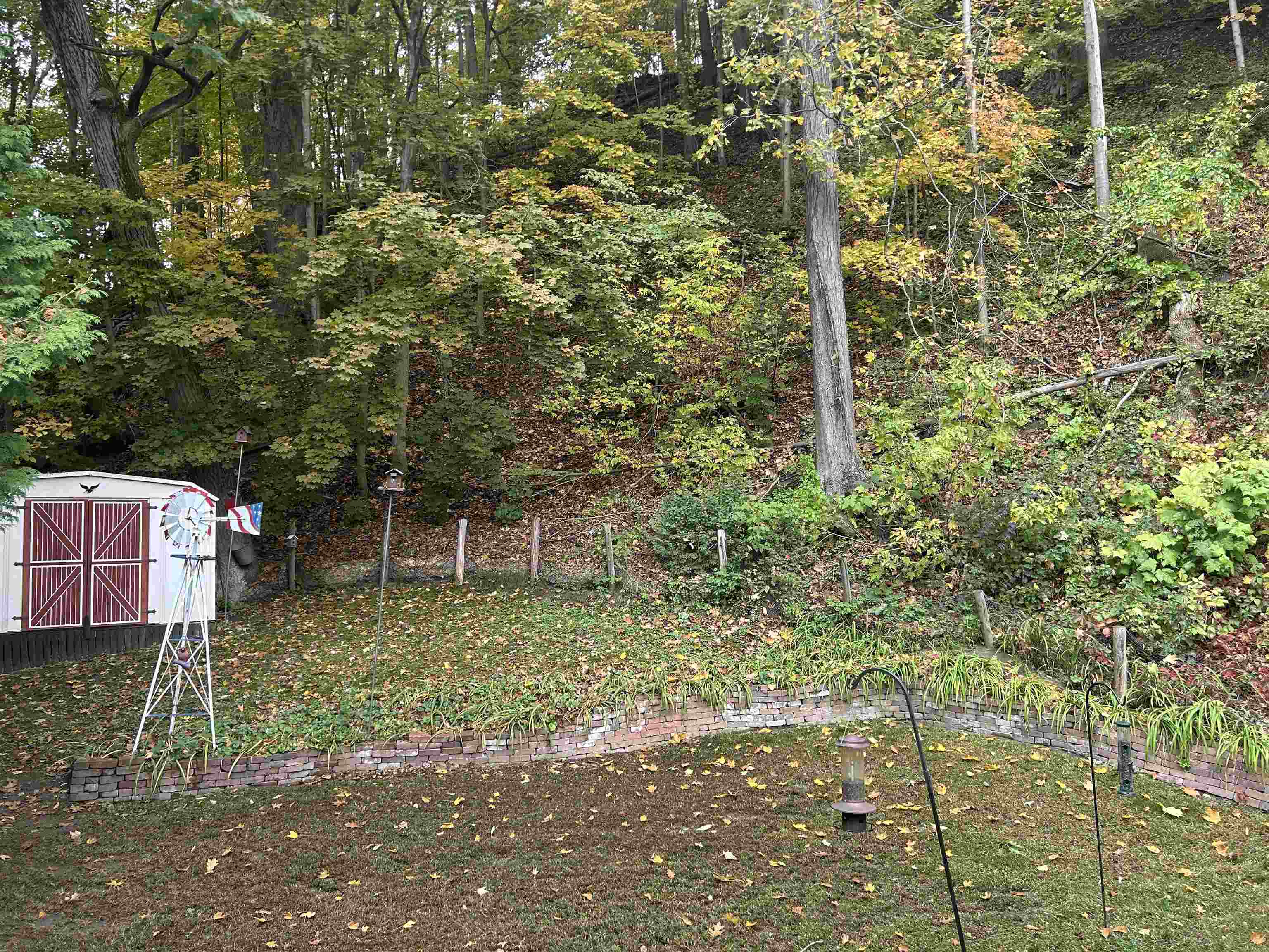 Back yard with fence and privacy