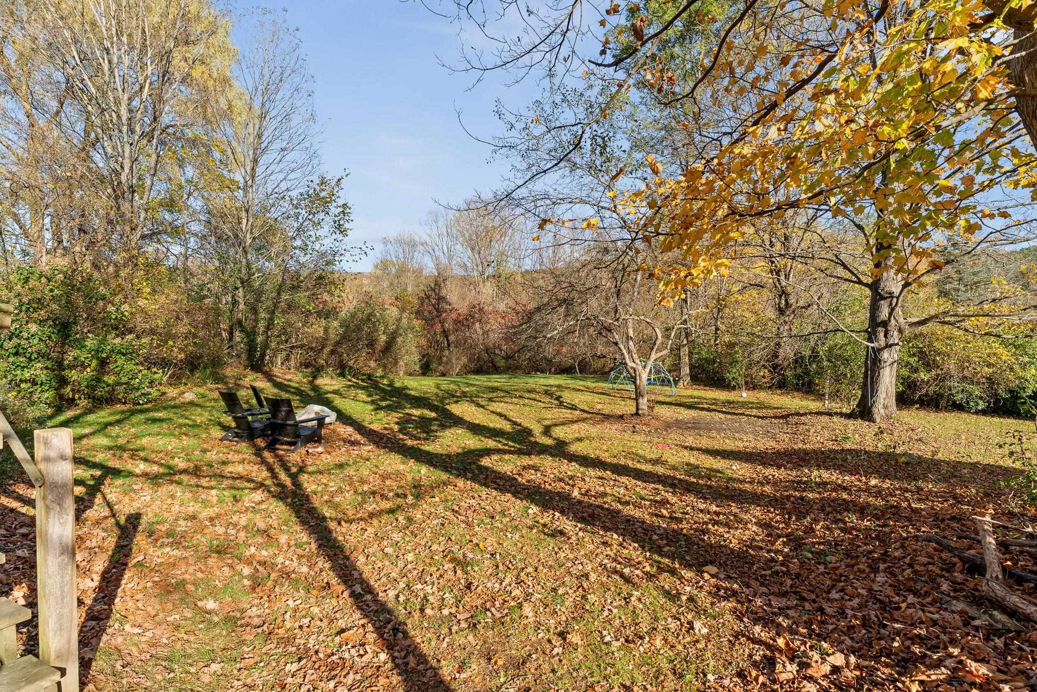 Looking from deck to yard